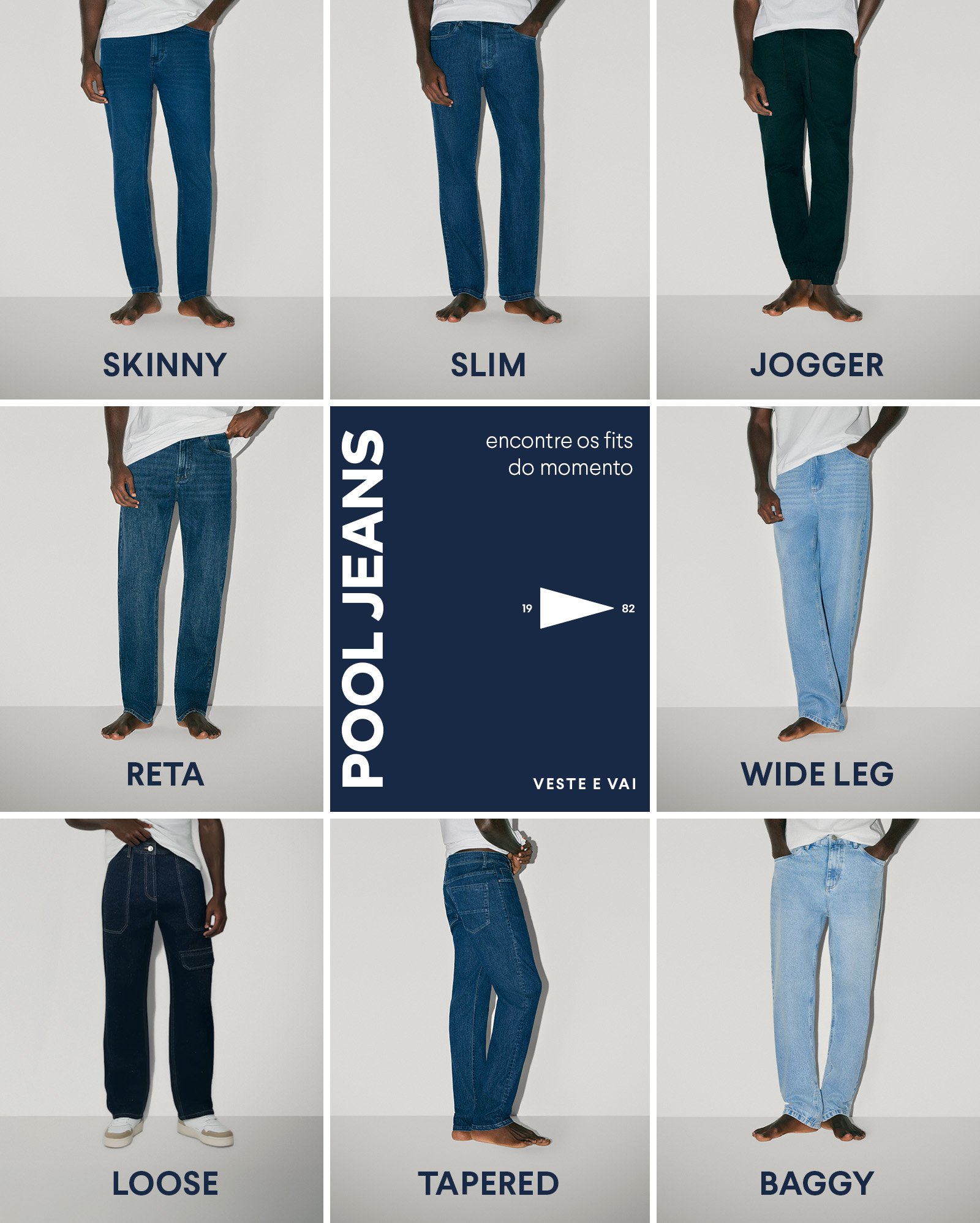Calça sarja masculina cargo reta - Bege Claro | Pool Jeans — foto 6