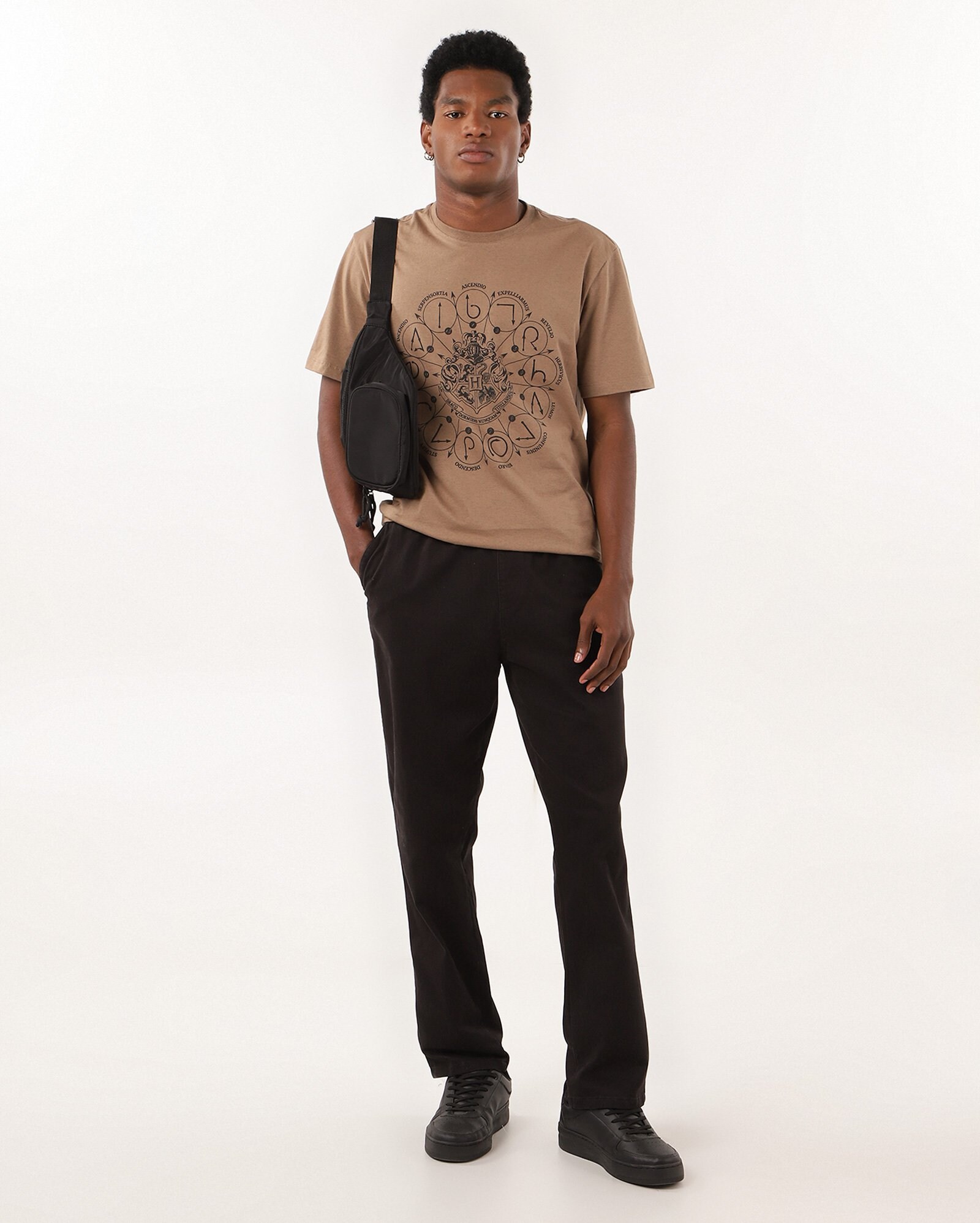 Camiseta masculina regular Harry Potter marrom | Warner Bros. — foto 4