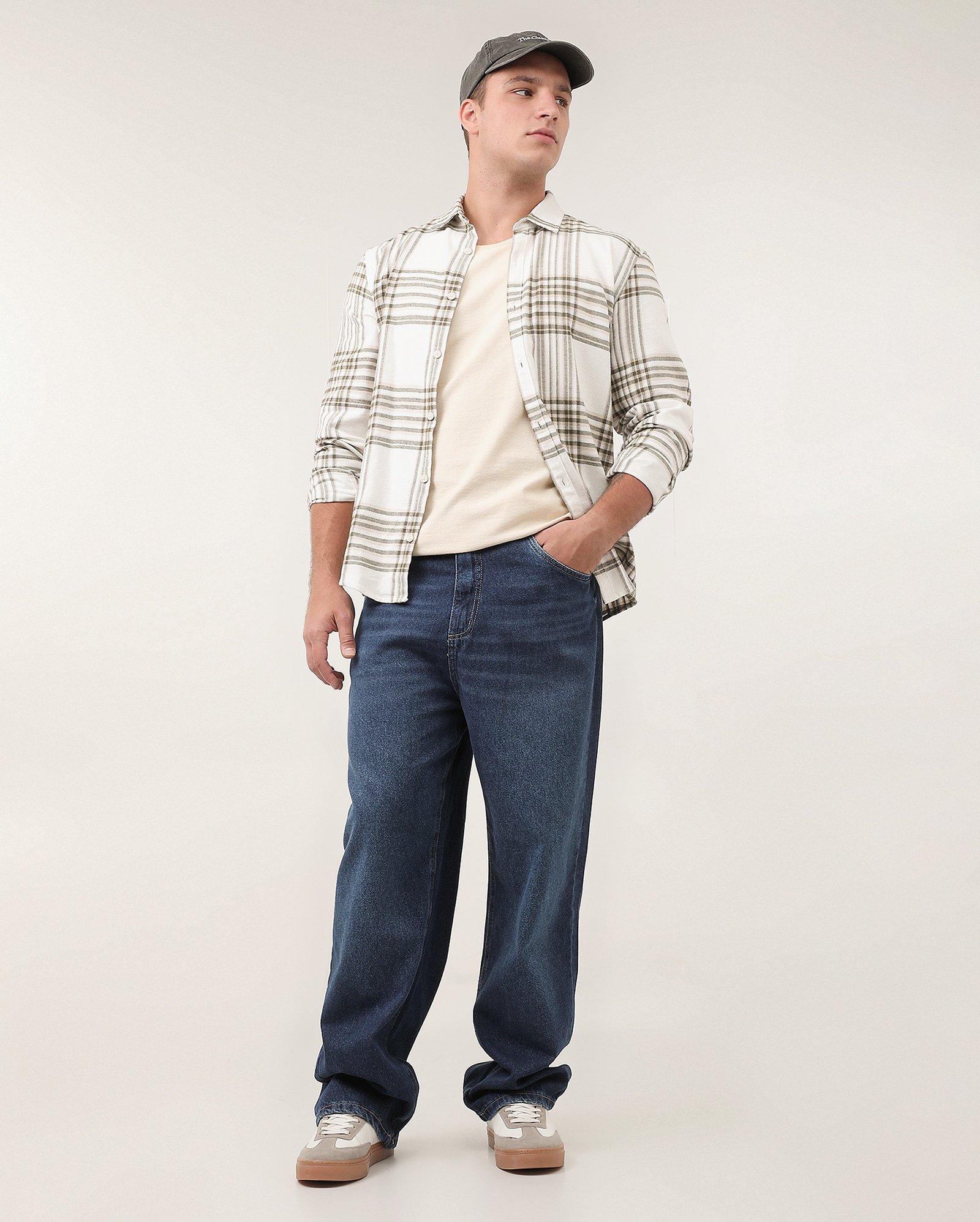 Calça jeans masculina wide leg - Jeans Escuro | Pool Jeans