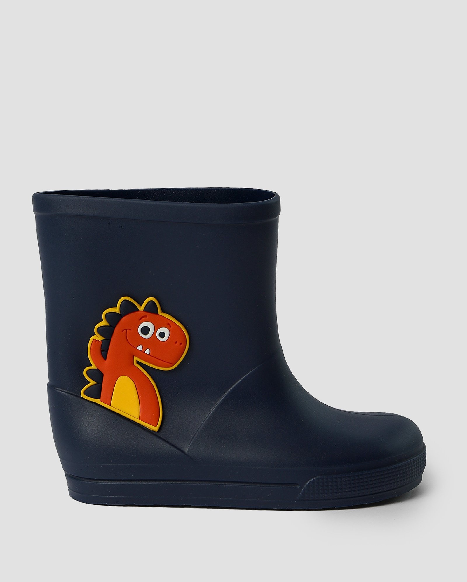 Bota galocha infantil aplicação de dino feliz azul | Riachuelo