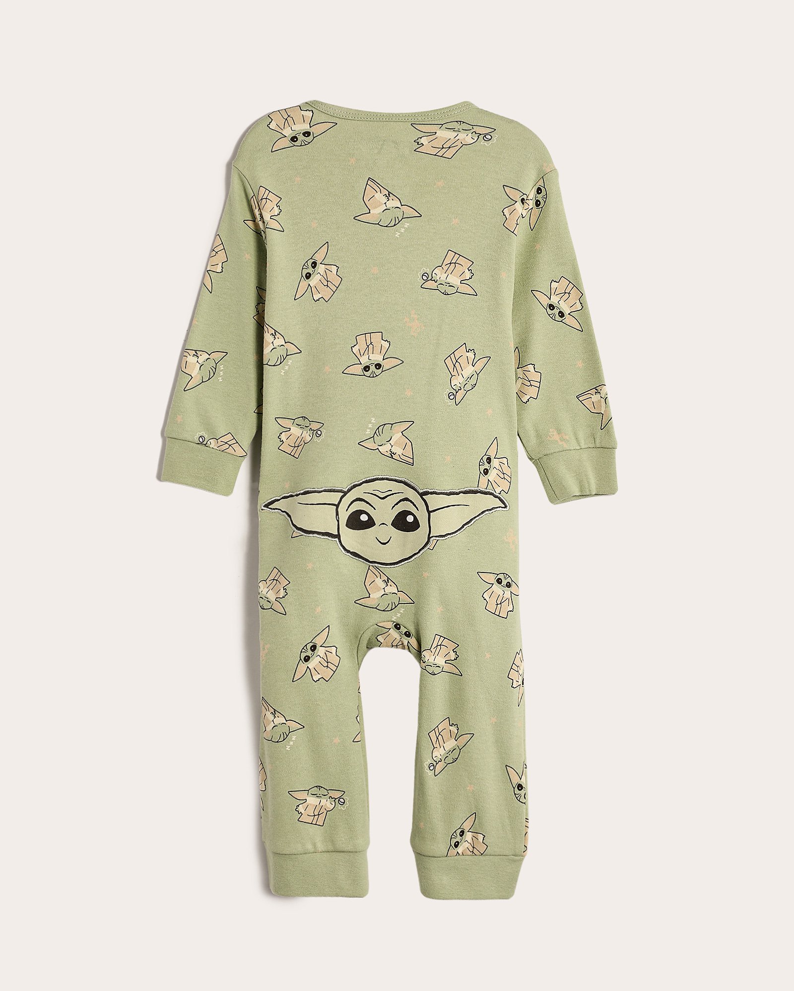 Macacão pijama bebê Grogu Star Wars verde | FANLAB