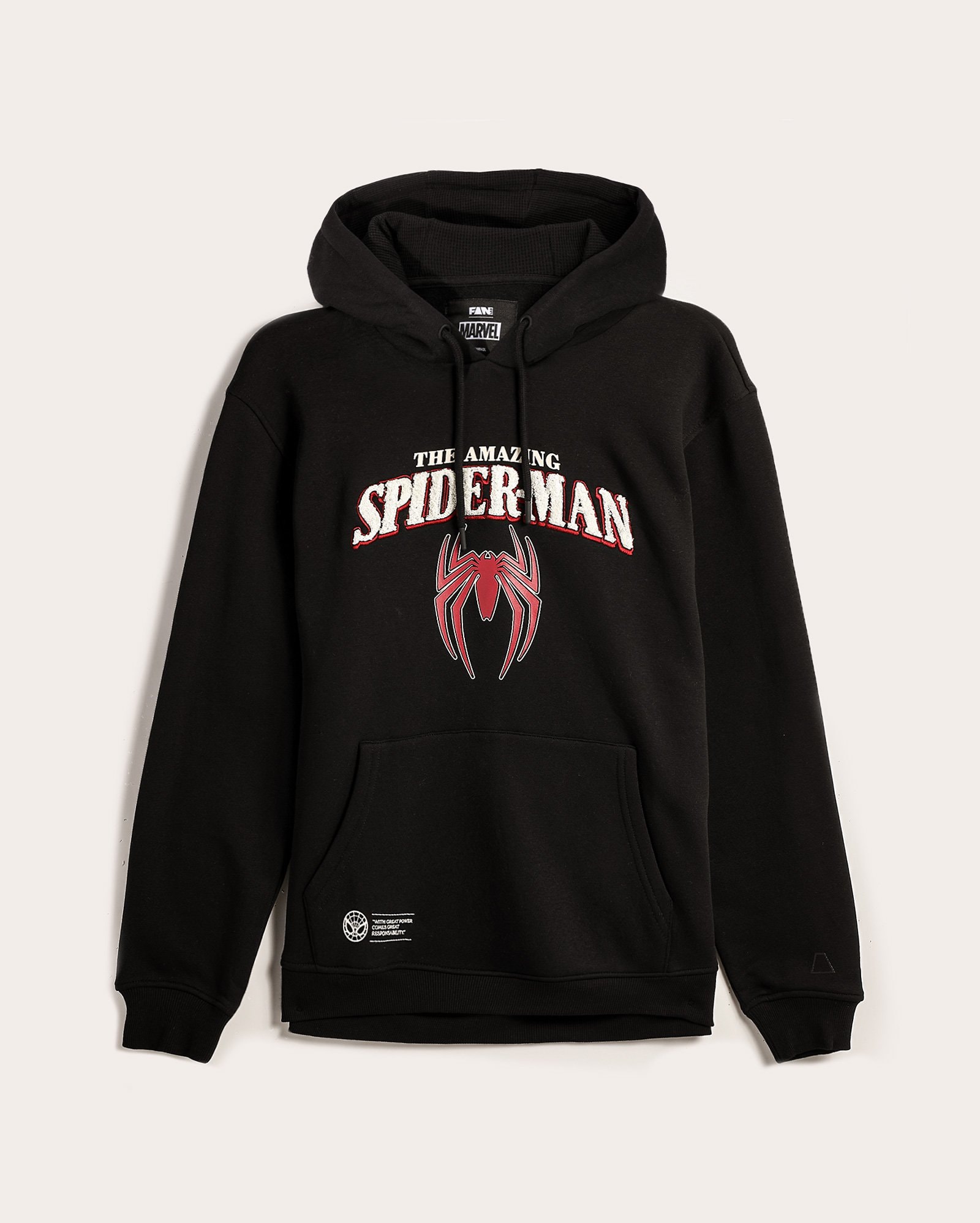 Blusa de moletom masculina Spider-Man felpa preta | FANLAB — foto 6