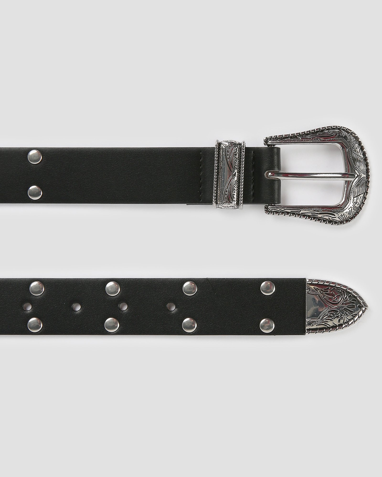 Cinto feminino poliuretano western com tachas - Preto | Accessori by Riachuelo
