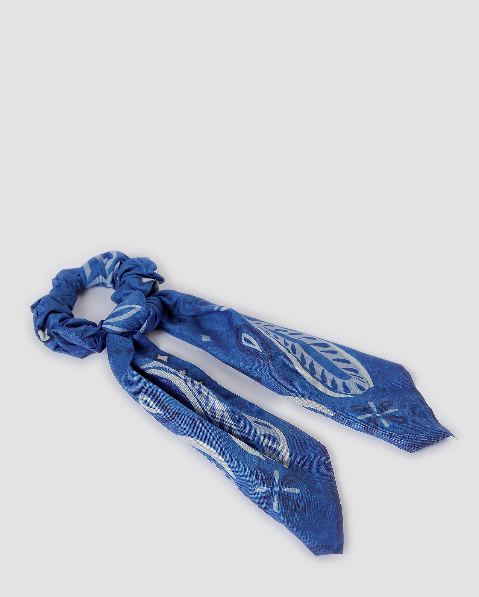 Elástico de cabelo scrunchie bandana azul | Accessori by Riachuelo