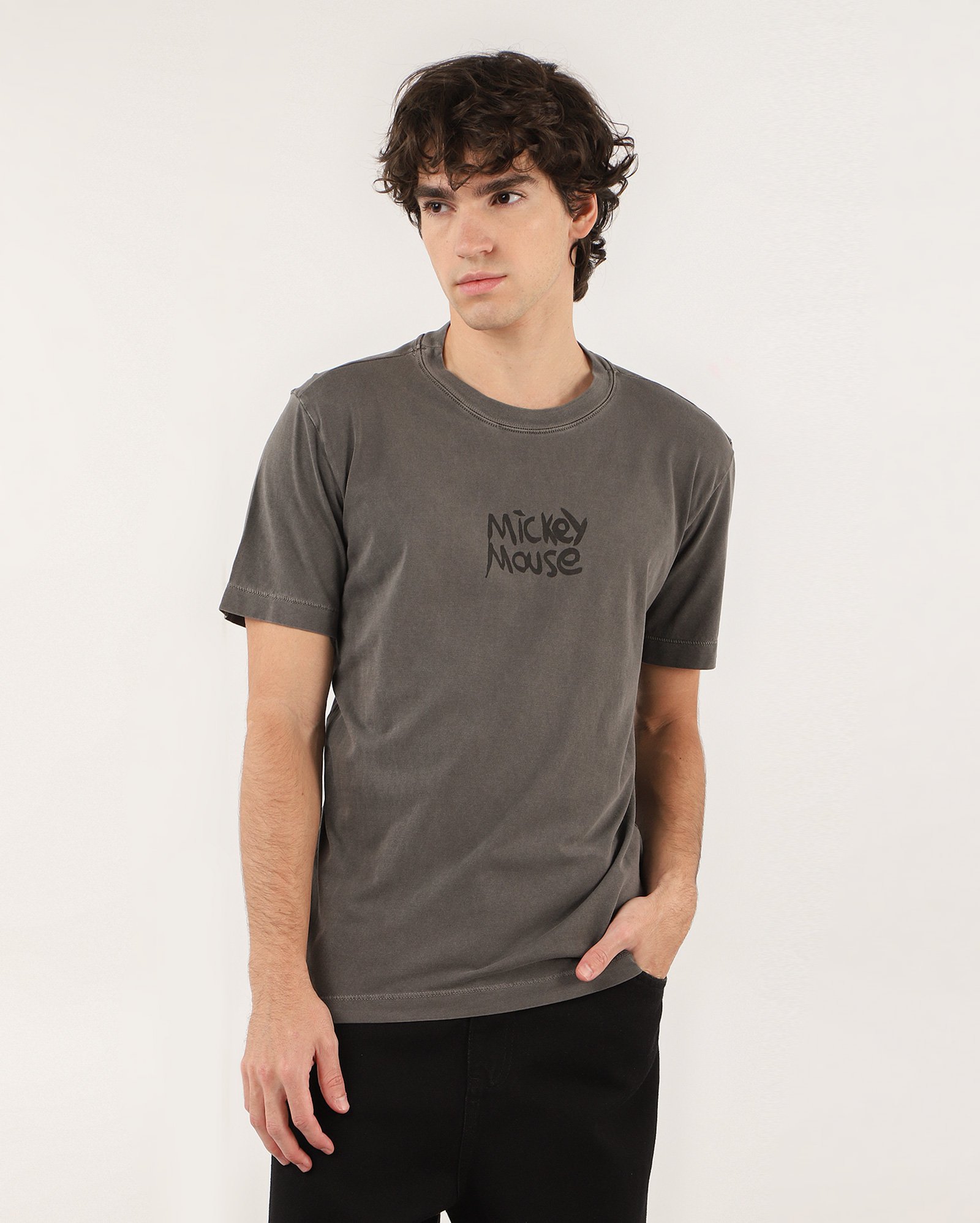 Camiseta masculina regular Mickey Extraimaginário cinza | Disney
