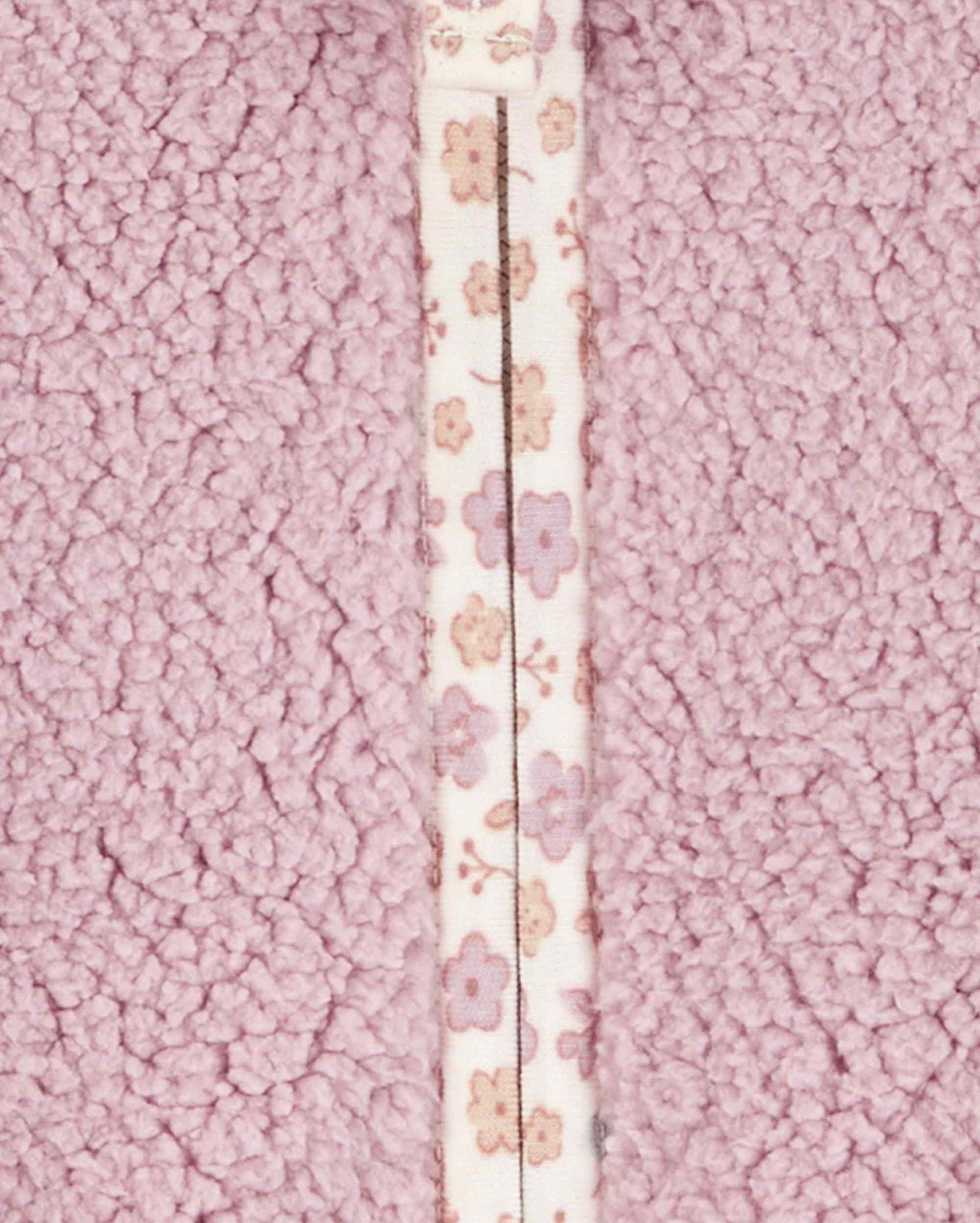 Casaco bebê de sherpa com capuz e orelhinhas rosa | Carter's