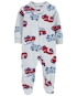 Macacão bebê fleece bombeiros cinza | Carter's