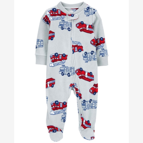 Macacão bebê fleece bombeiros cinza | Carter's