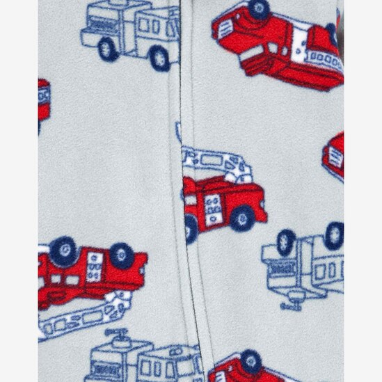 Macacão bebê fleece bombeiros cinza | Carter's