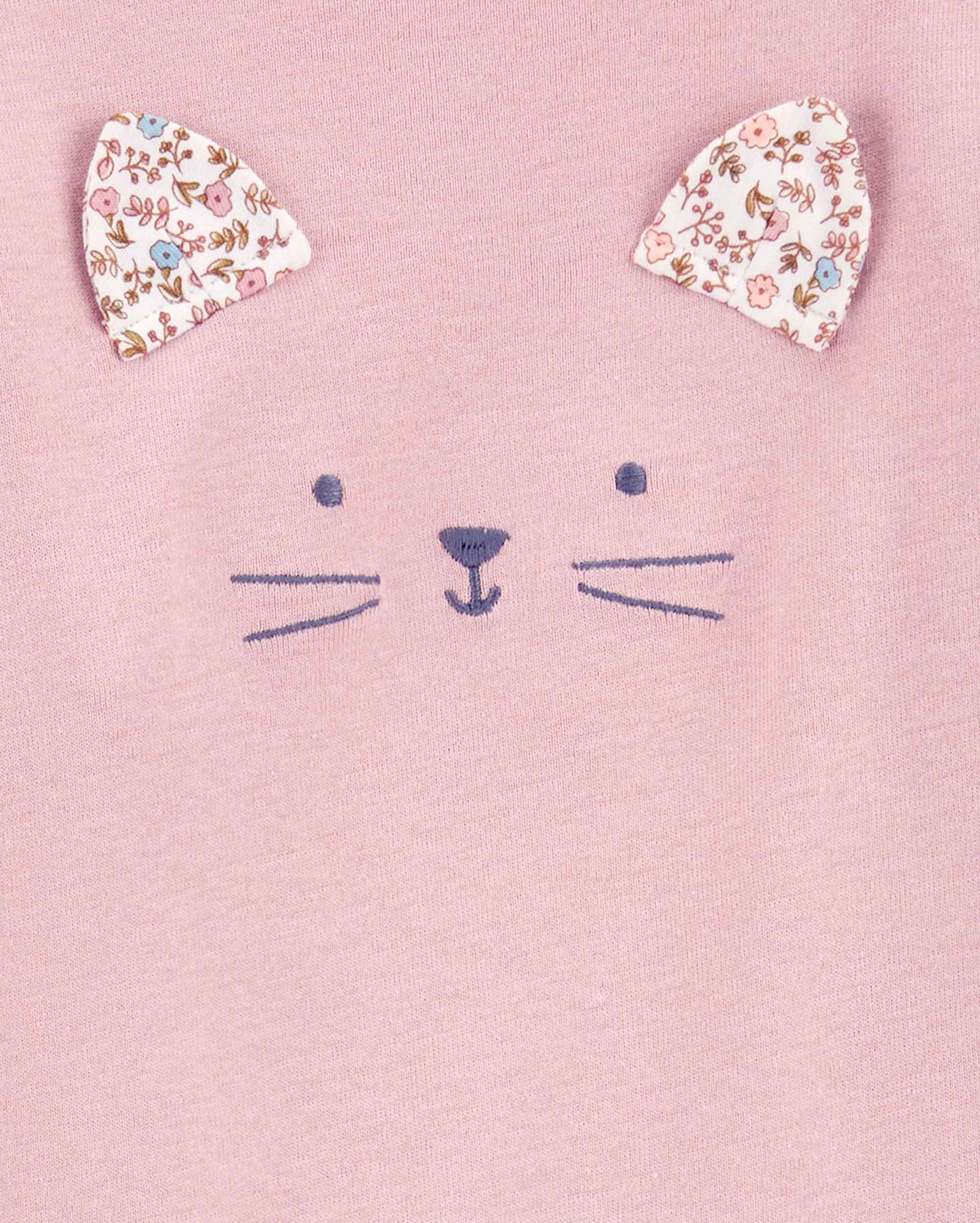 Conjunto longo de moletom infantil 2 peças bichinho floral multicor | Carter's