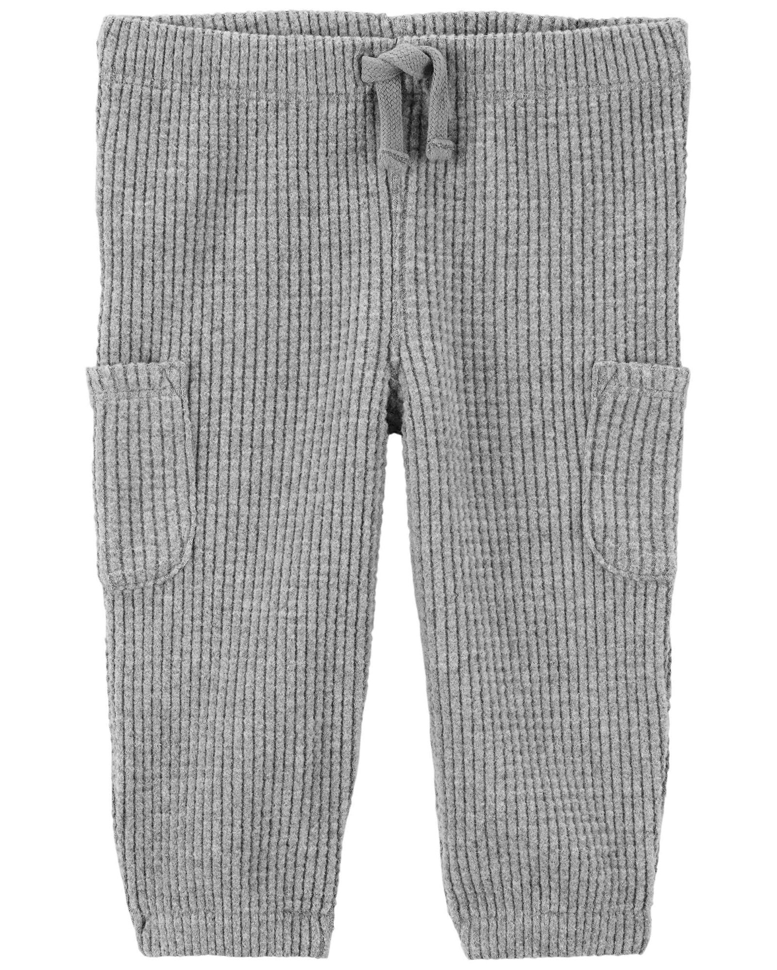 Calça bebê canelada cinza | Carter's