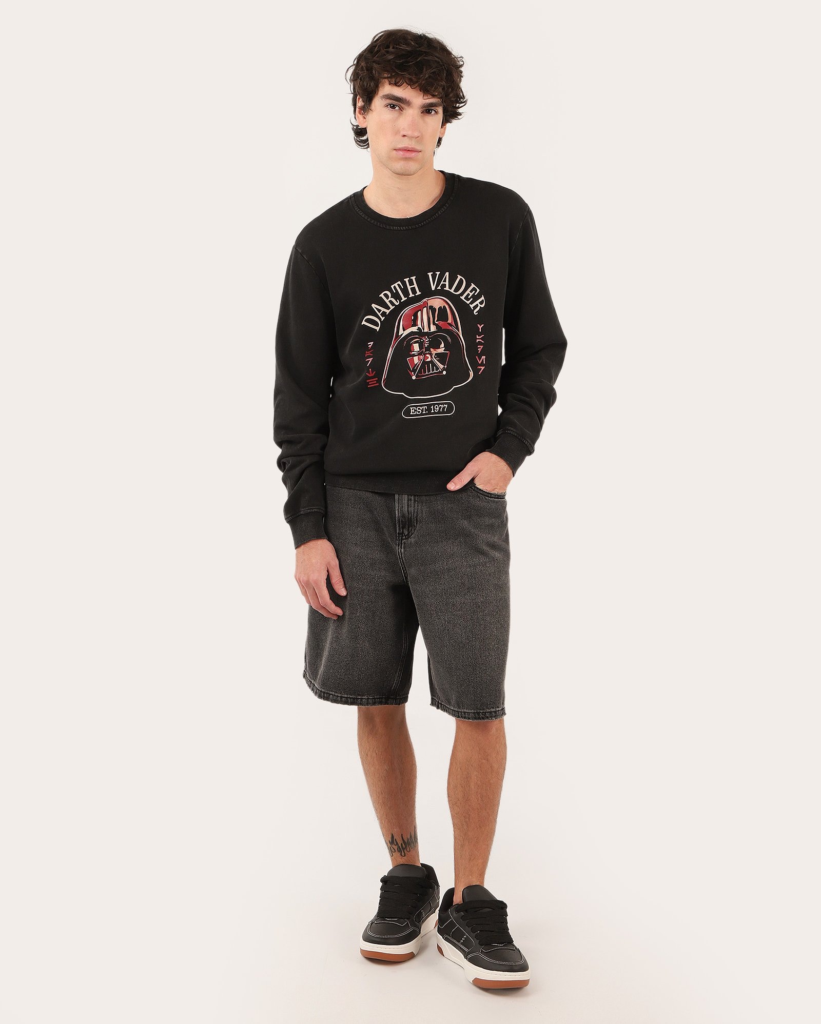 Blusa de moletom Star Wars Darth Vader preta | FANLAB — foto 3