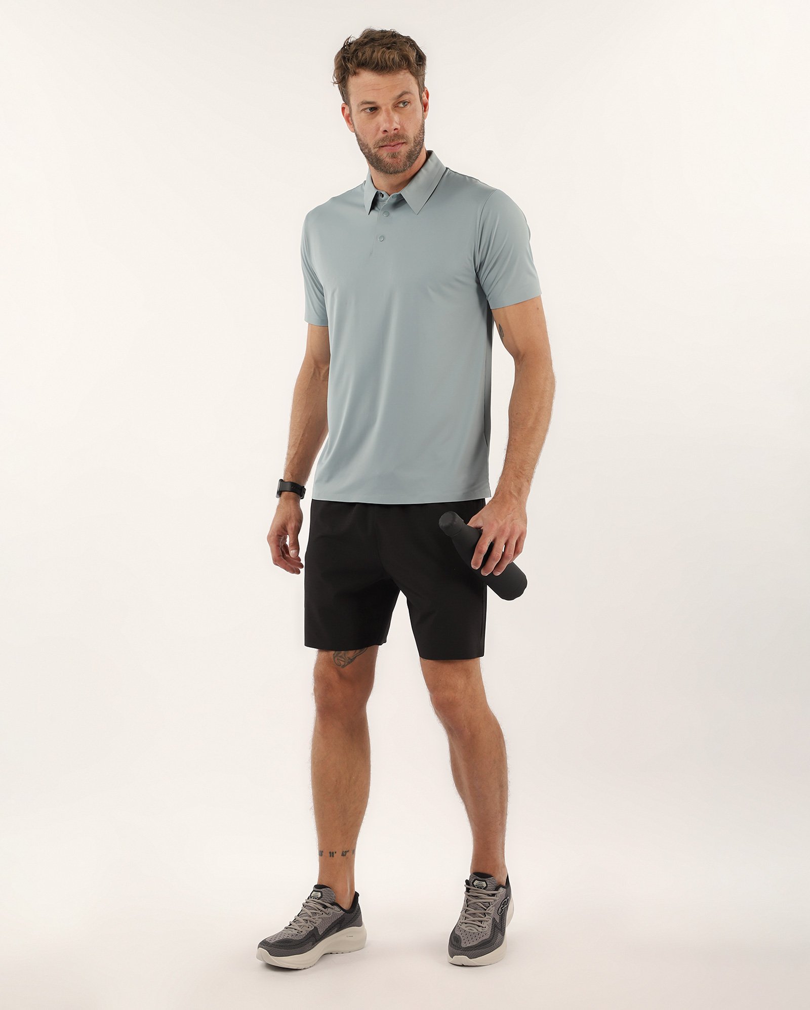Camisa polo masculina de treino poliamida regular | Body Work