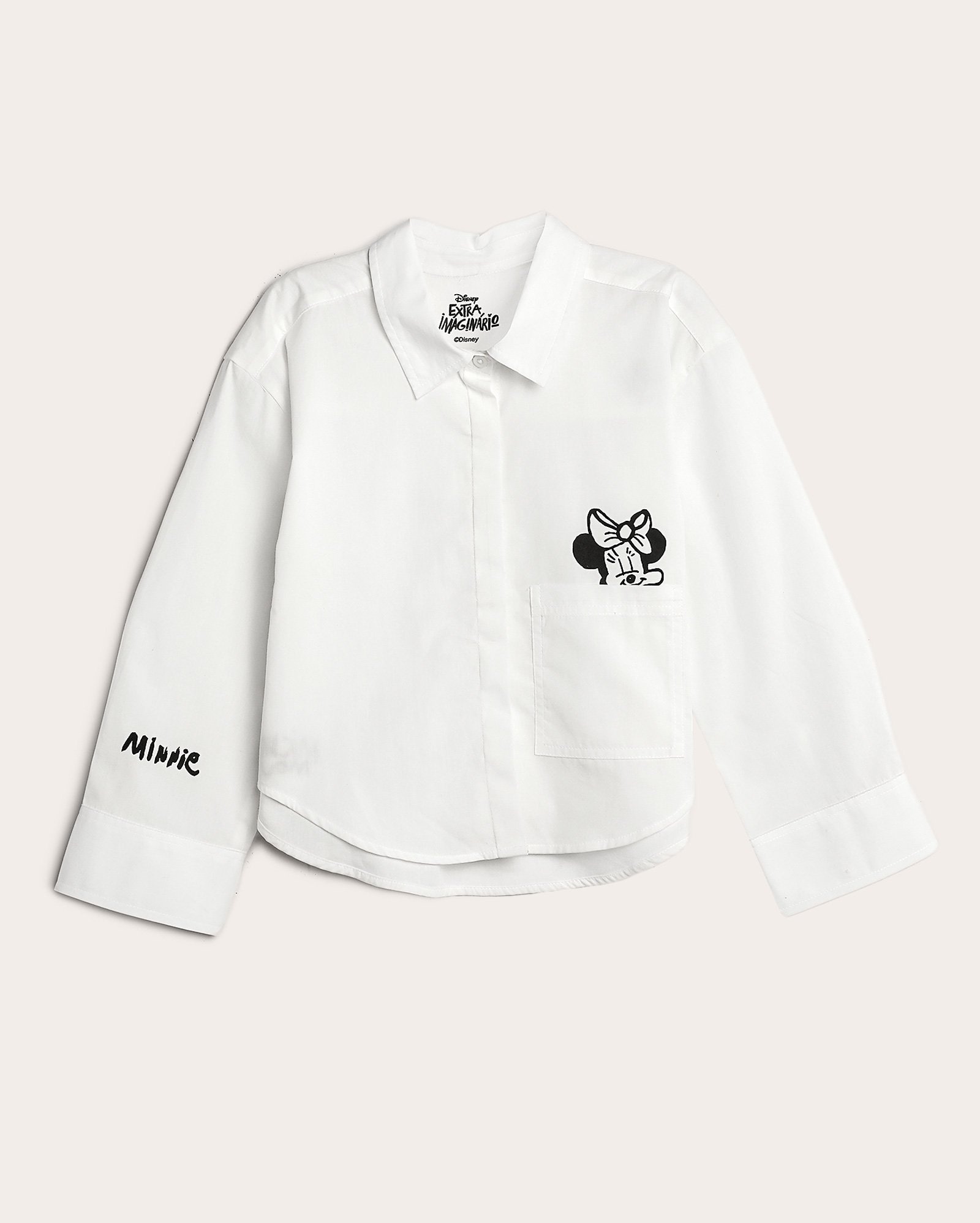 Camisa infantojuvenil Minnie Extraimaginário 2-14A branca | Disney