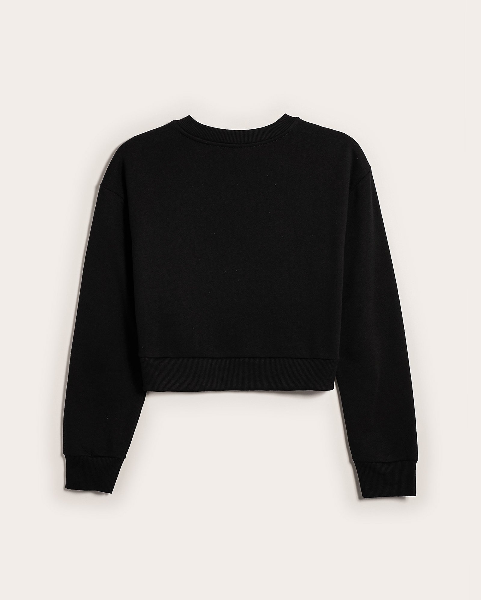 Blusa de moletom juvenil cropped Snoopy preta | Peanuts