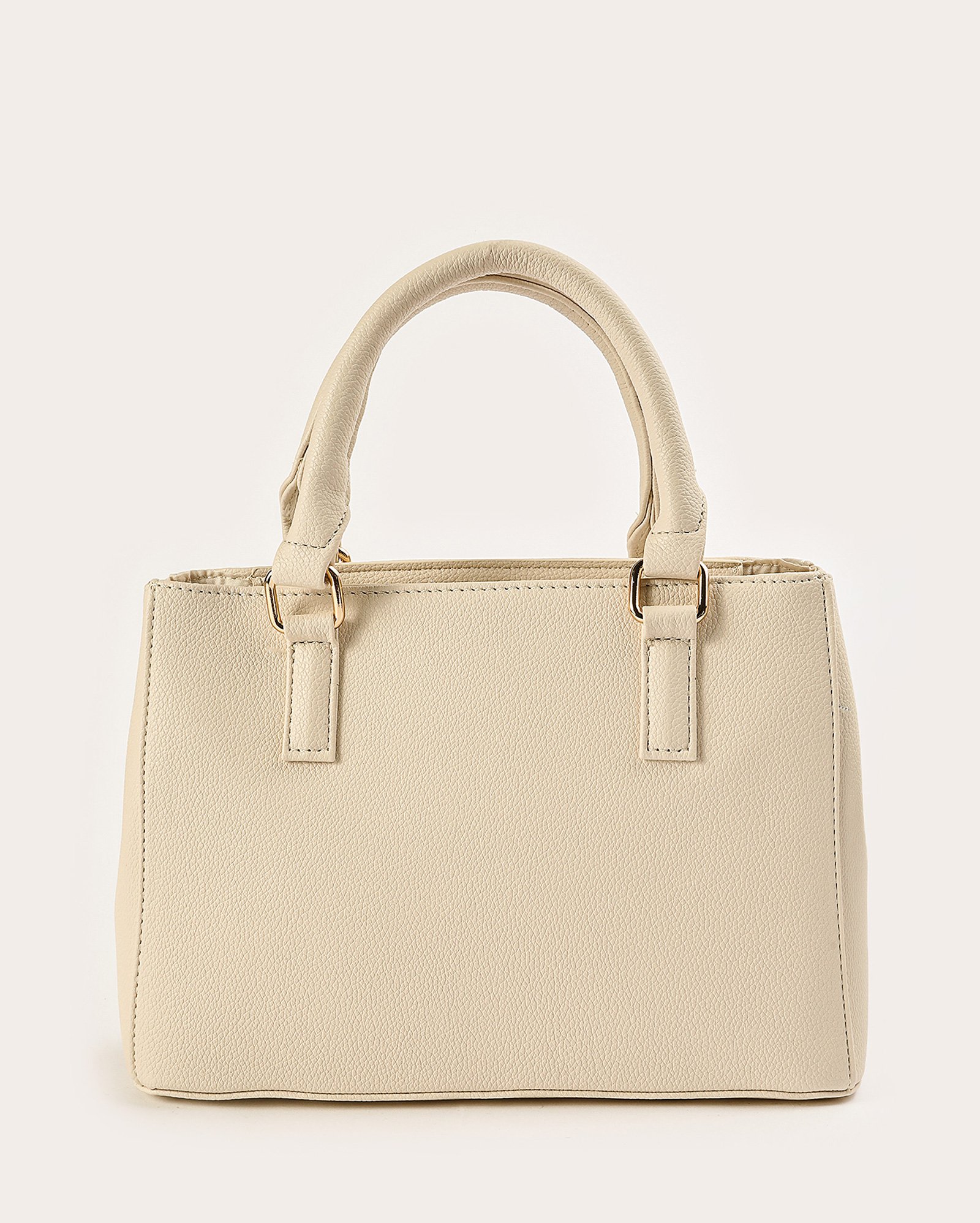 Bolsa feminina P tote poliuretano transversal - Off-white | Accessori by Riachuelo
