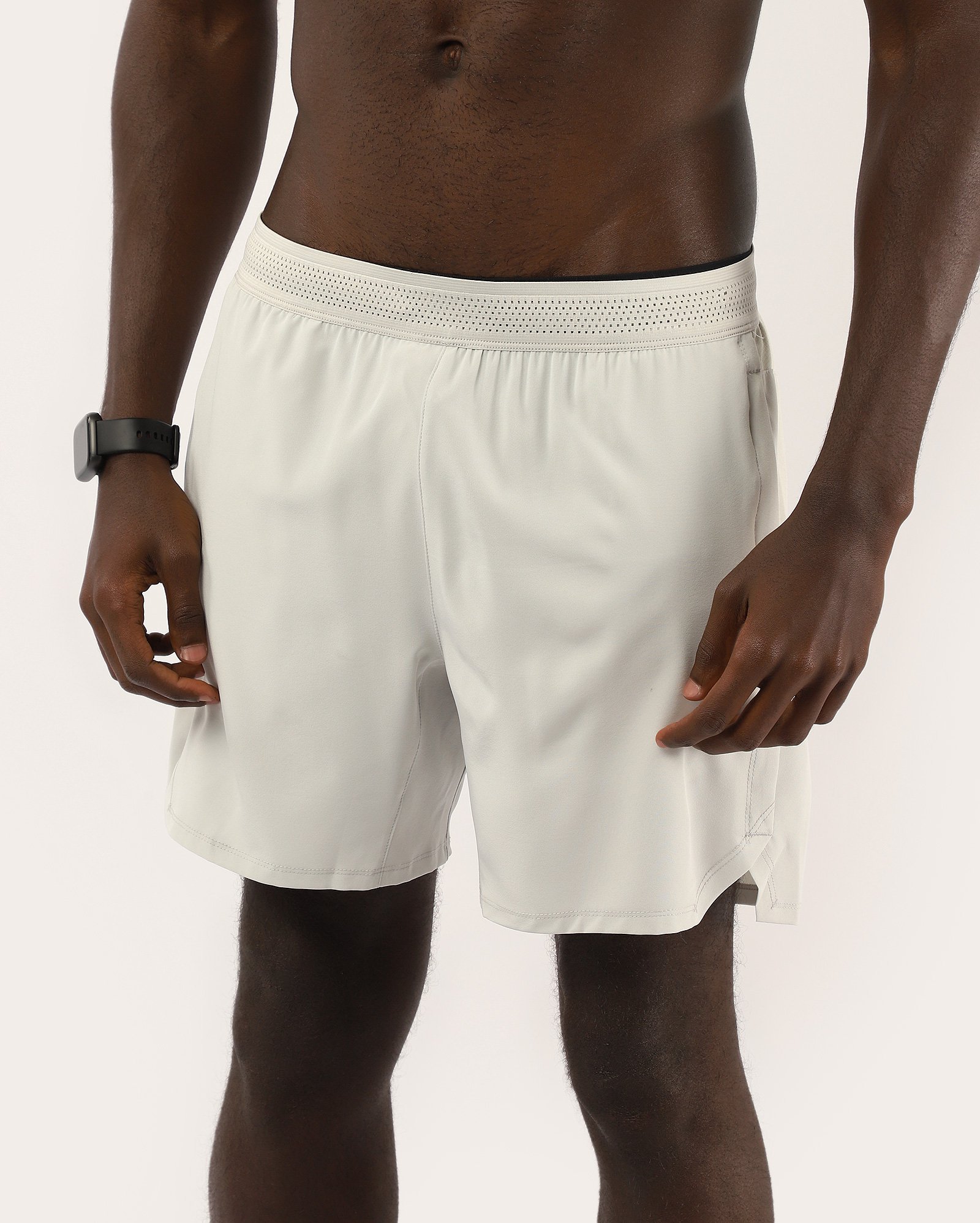 Bermuda masculina de treino cós com perfuros cinza | Body Work — foto 3
