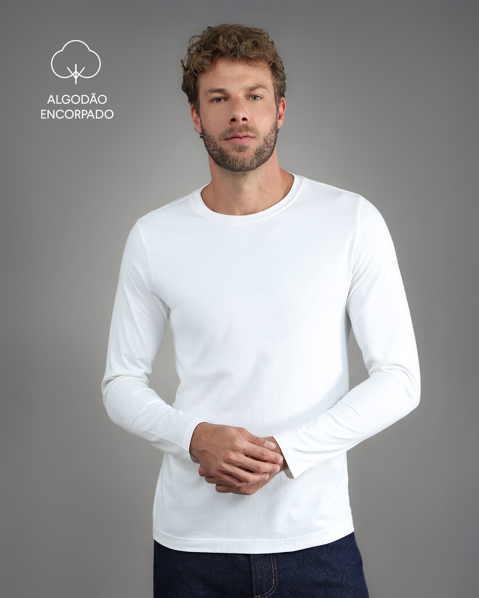 Camiseta masculina algodão Tech UltraCotton - Branco