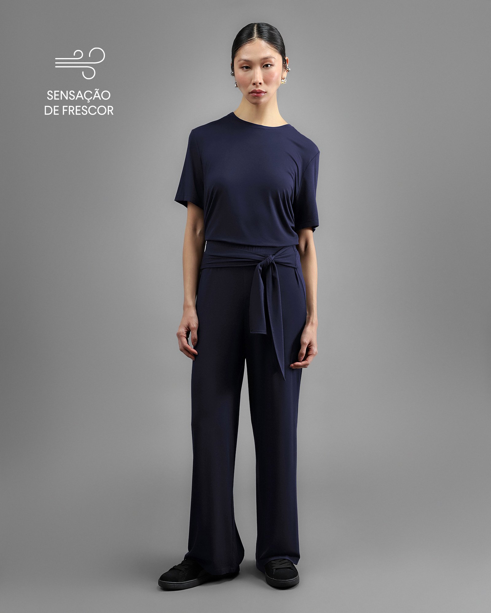 Calça feminina Tech UltraFresh - Azul Escuro