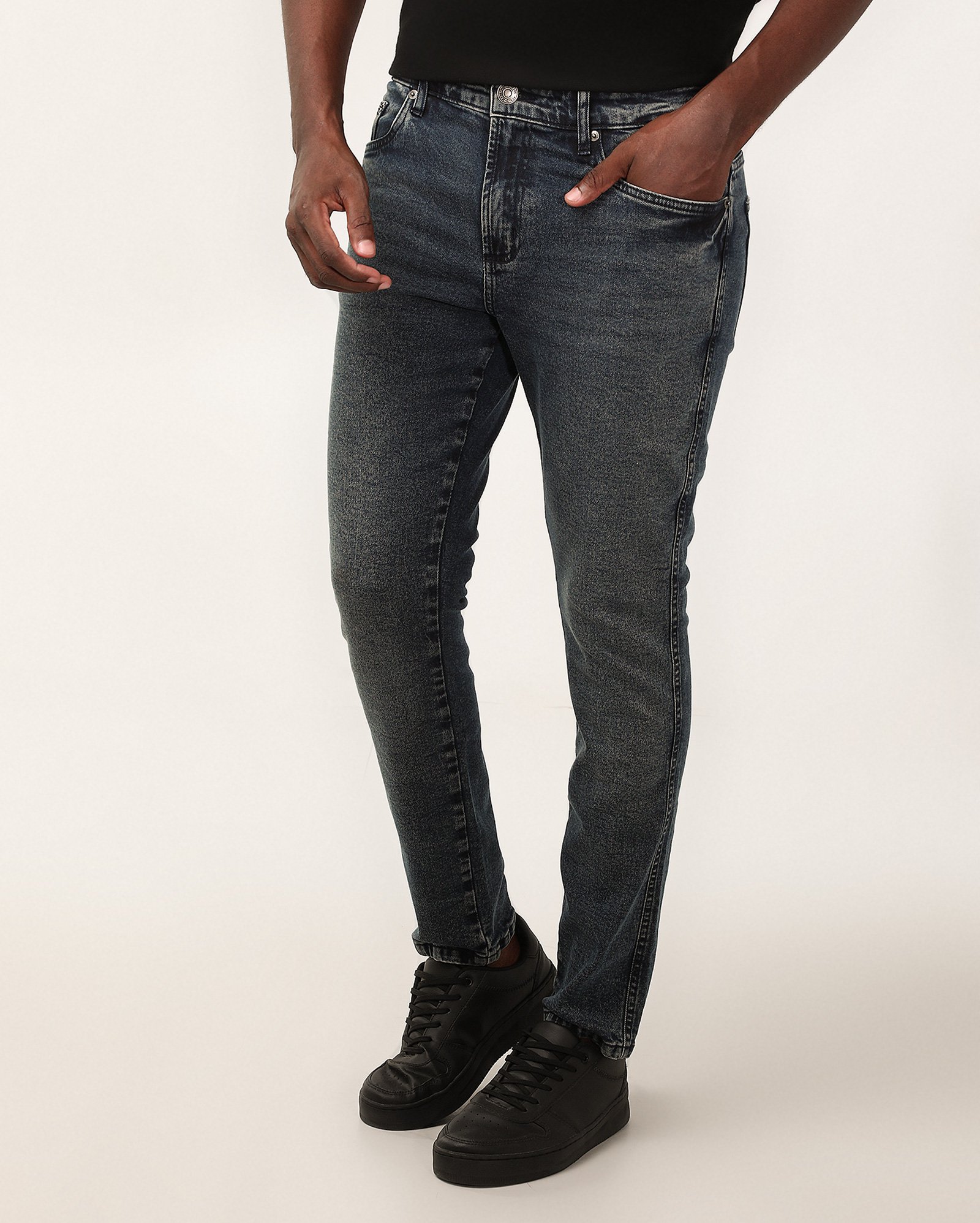 Calça jeans masculina skinny clássica denim escuro | Pool Jeans