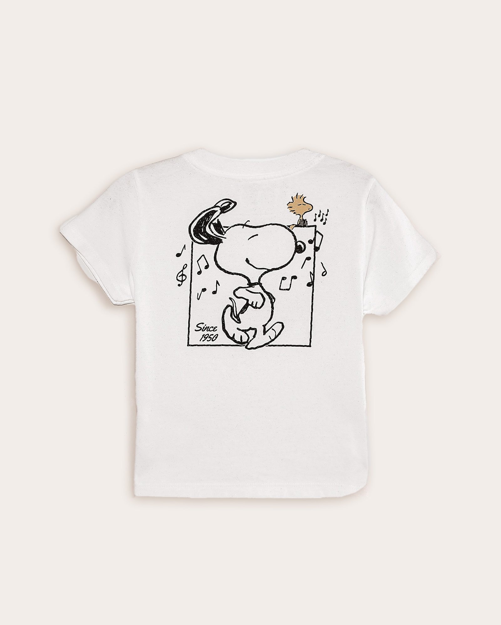 Camiseta infantil Snoopy 2-8A branca | FANLAB