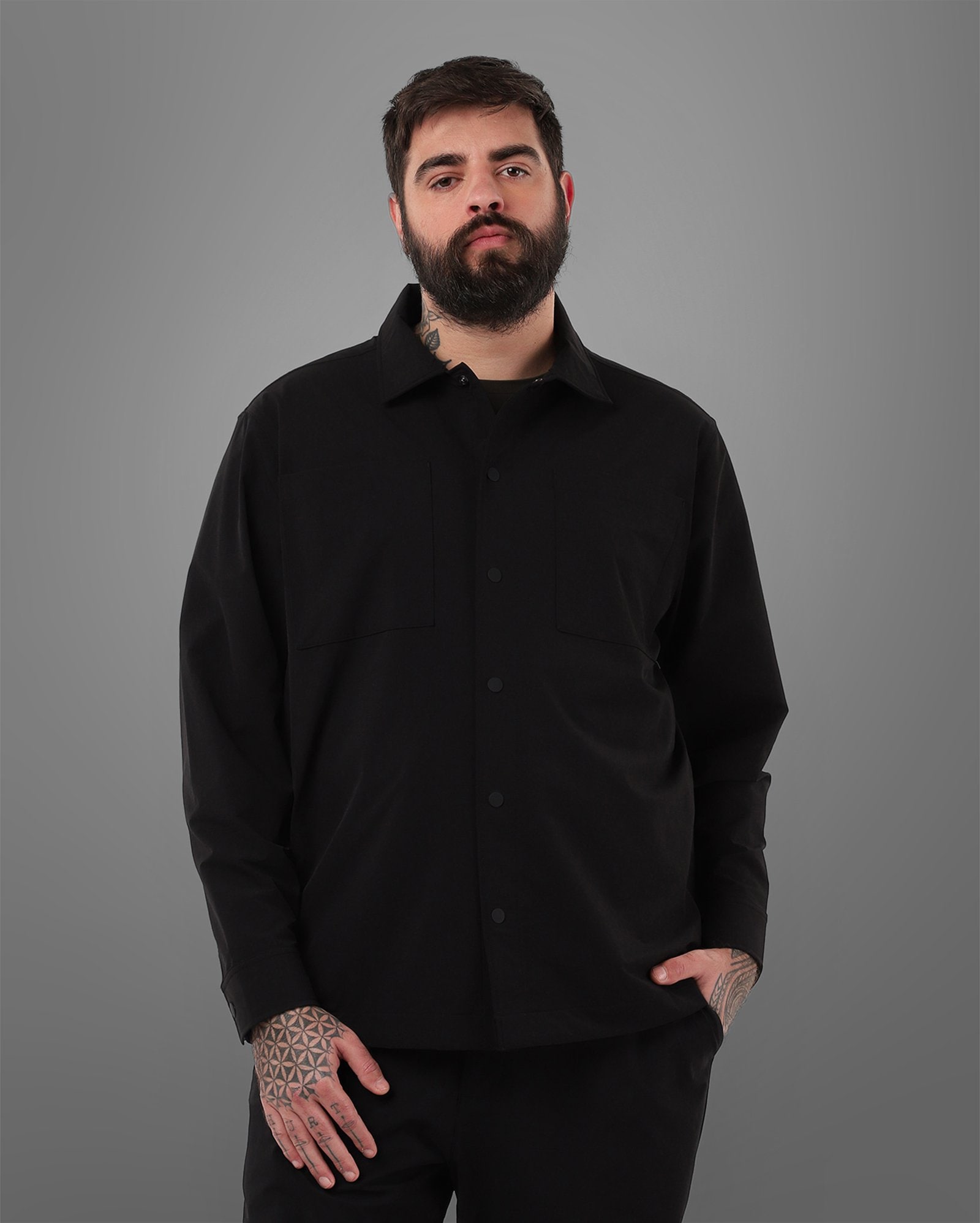 Riachuelo | Overshirt plus size masculina Tech D-Ultras resistente