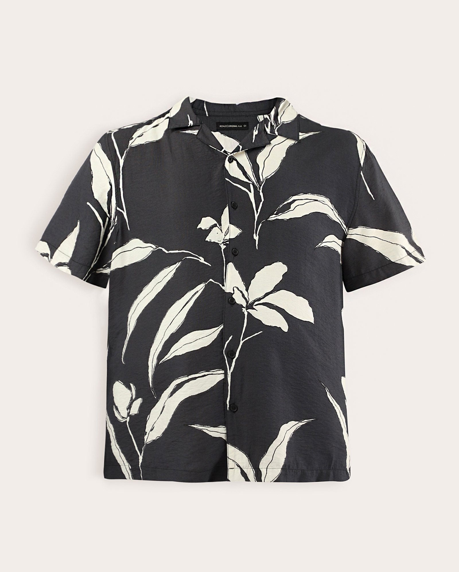 Camisa plus size masculina bowling estampa floral - azul