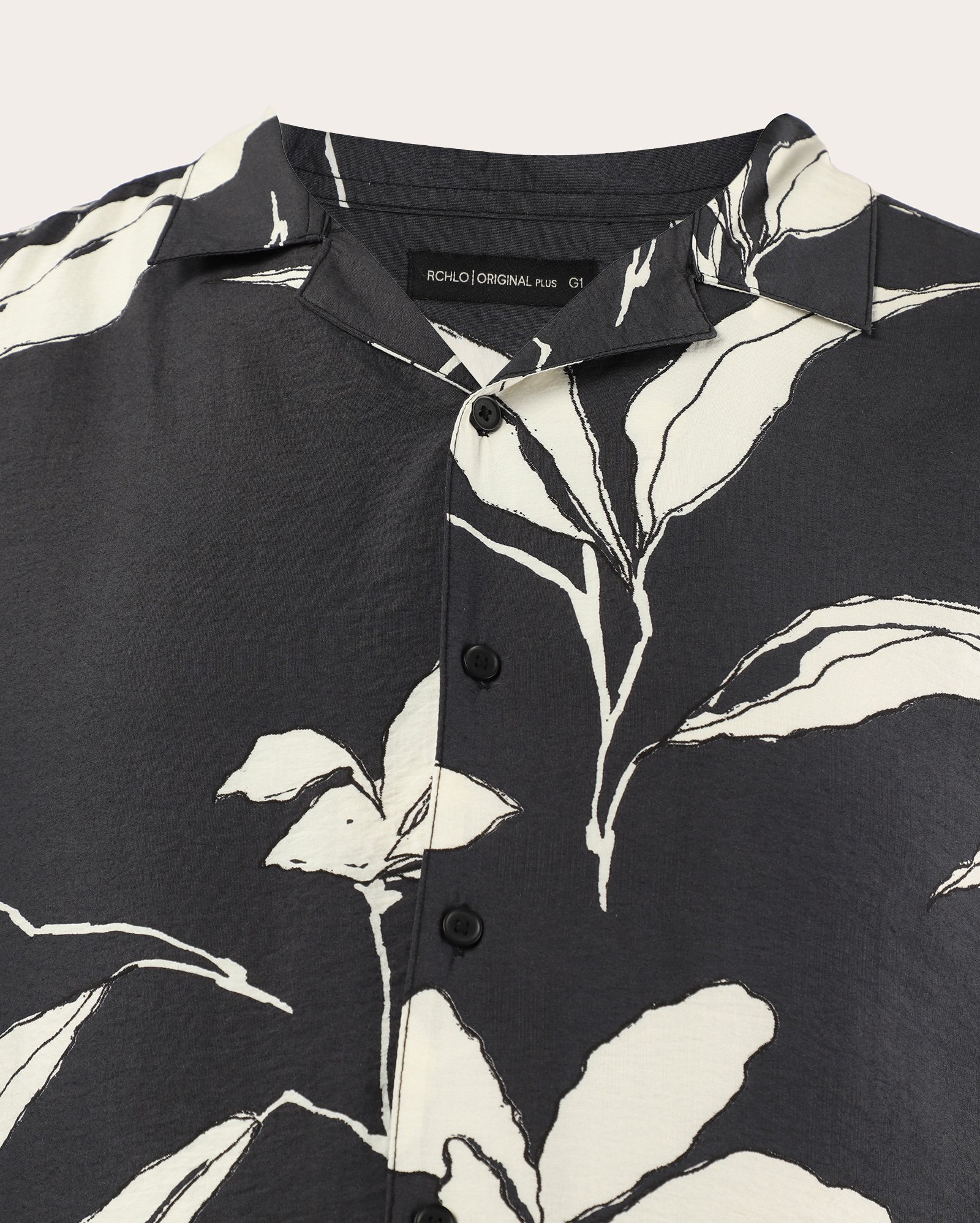 Camisa plus size masculina bowling estampa floral - azul