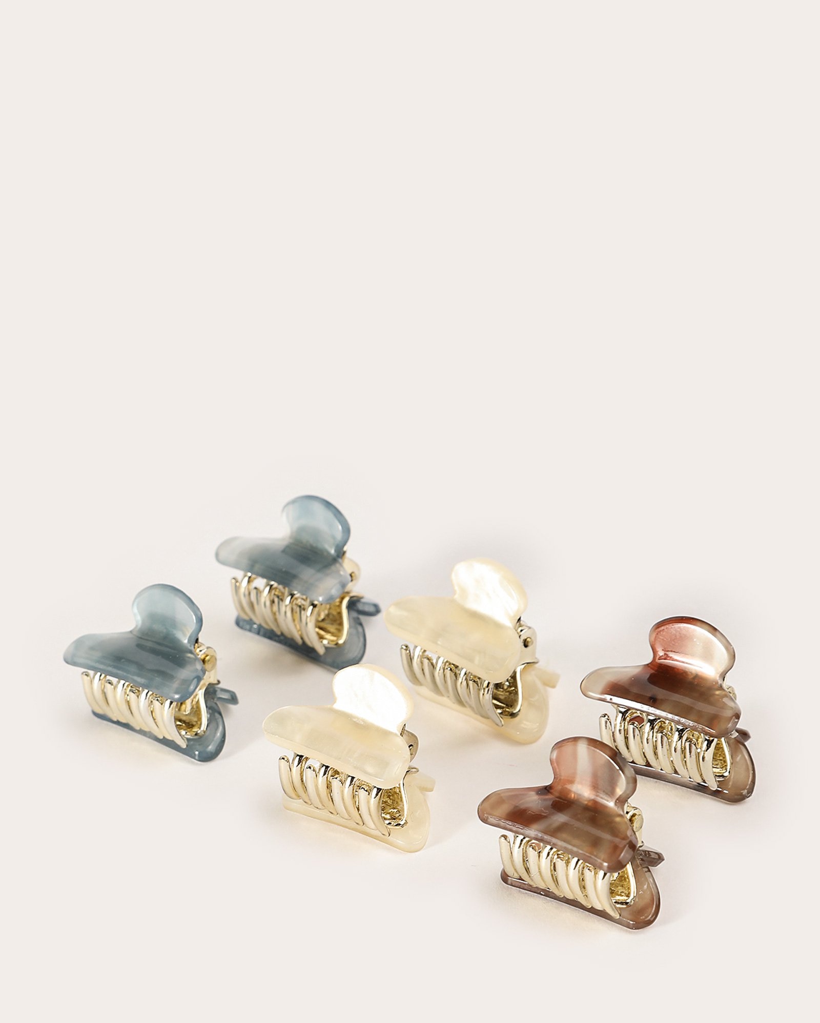 Kit mini piranha de cabelo 6 peças dentes metalizados multicor | Accessori by Riachuelo