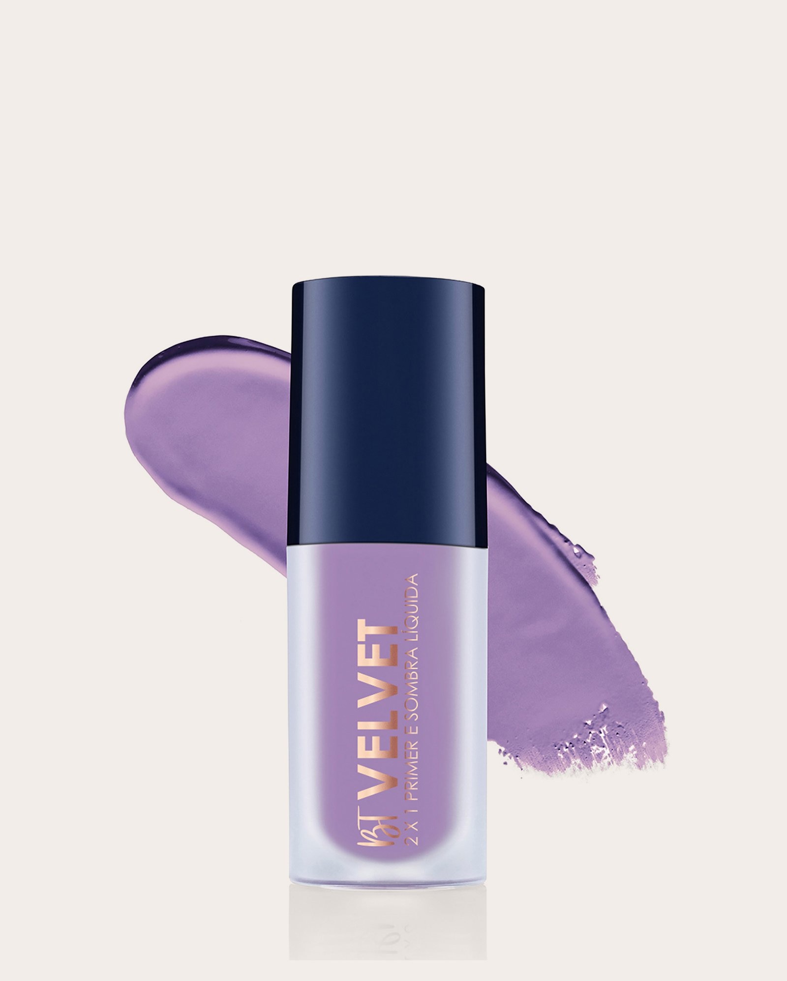 Sombra líquida BT velvet 2x1 primer 6ml lavender | Bruna Tavares