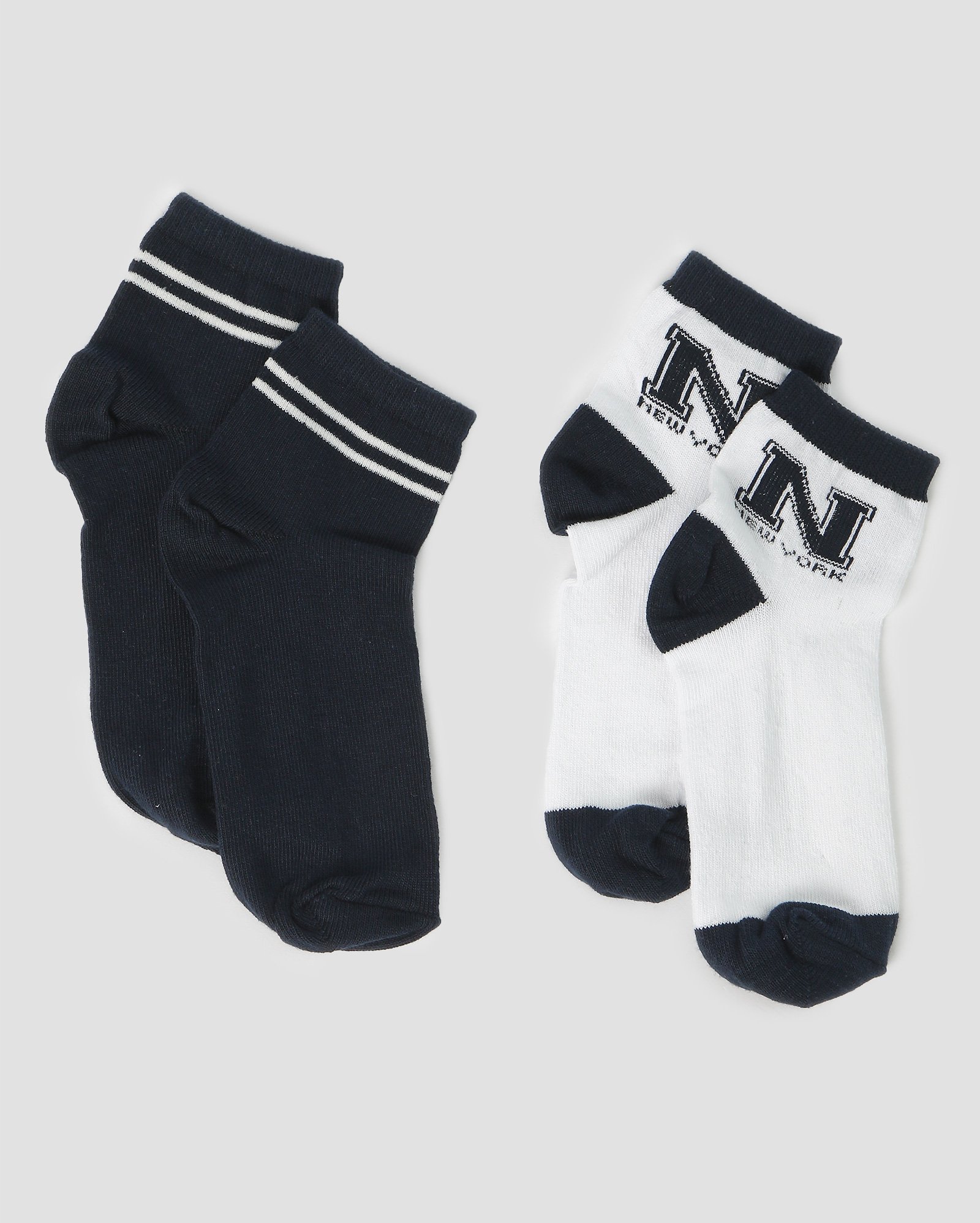 Kit meia infantil 2 pares New York listra multicor | Accessori by Riachuelo