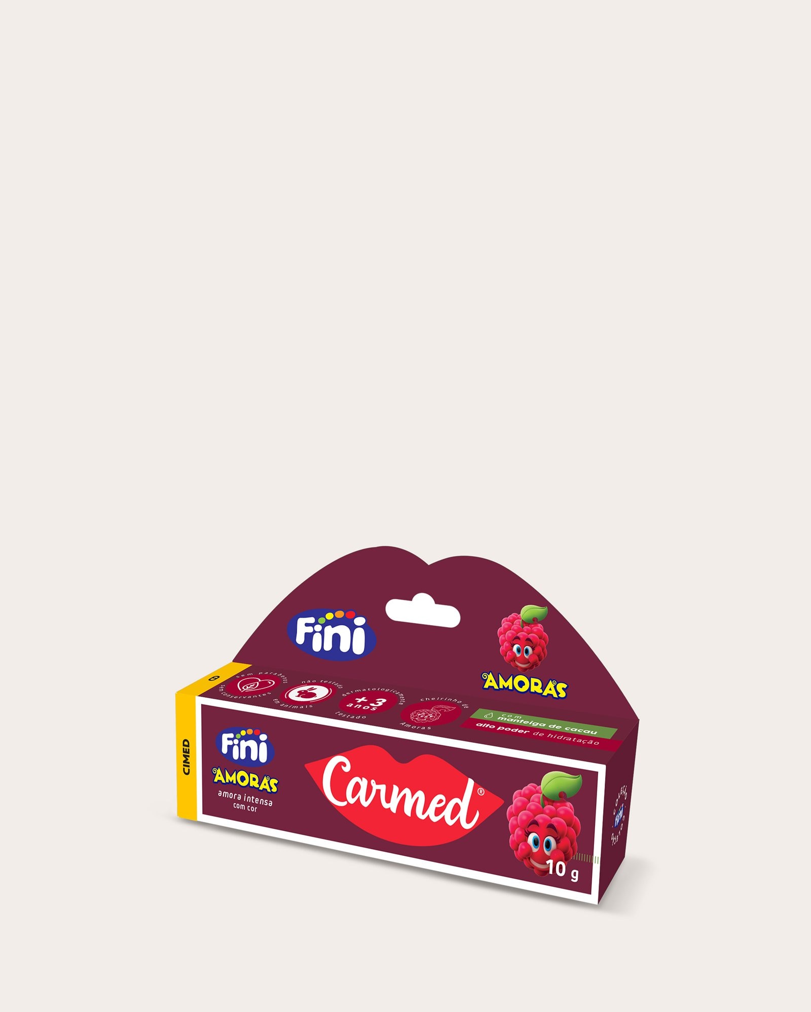Hidratante labial Carmed Fini 10g amora | Cimed