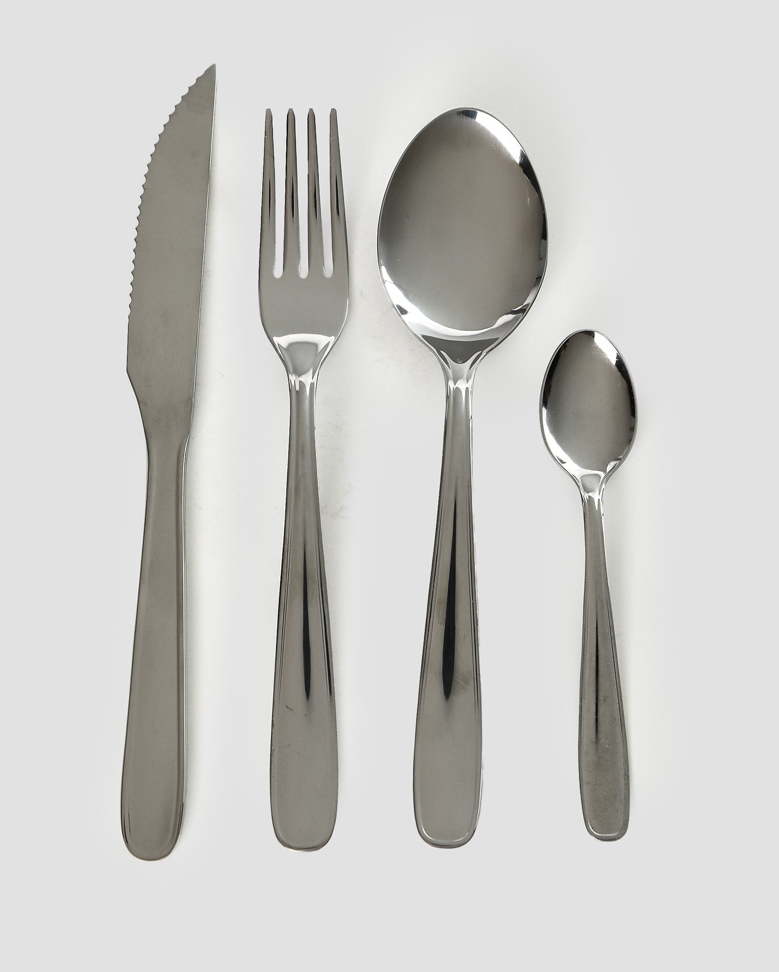 Conjunto de talheres 16 peças Maresias aço inox prata | Casa Riachuelo + Tramontina