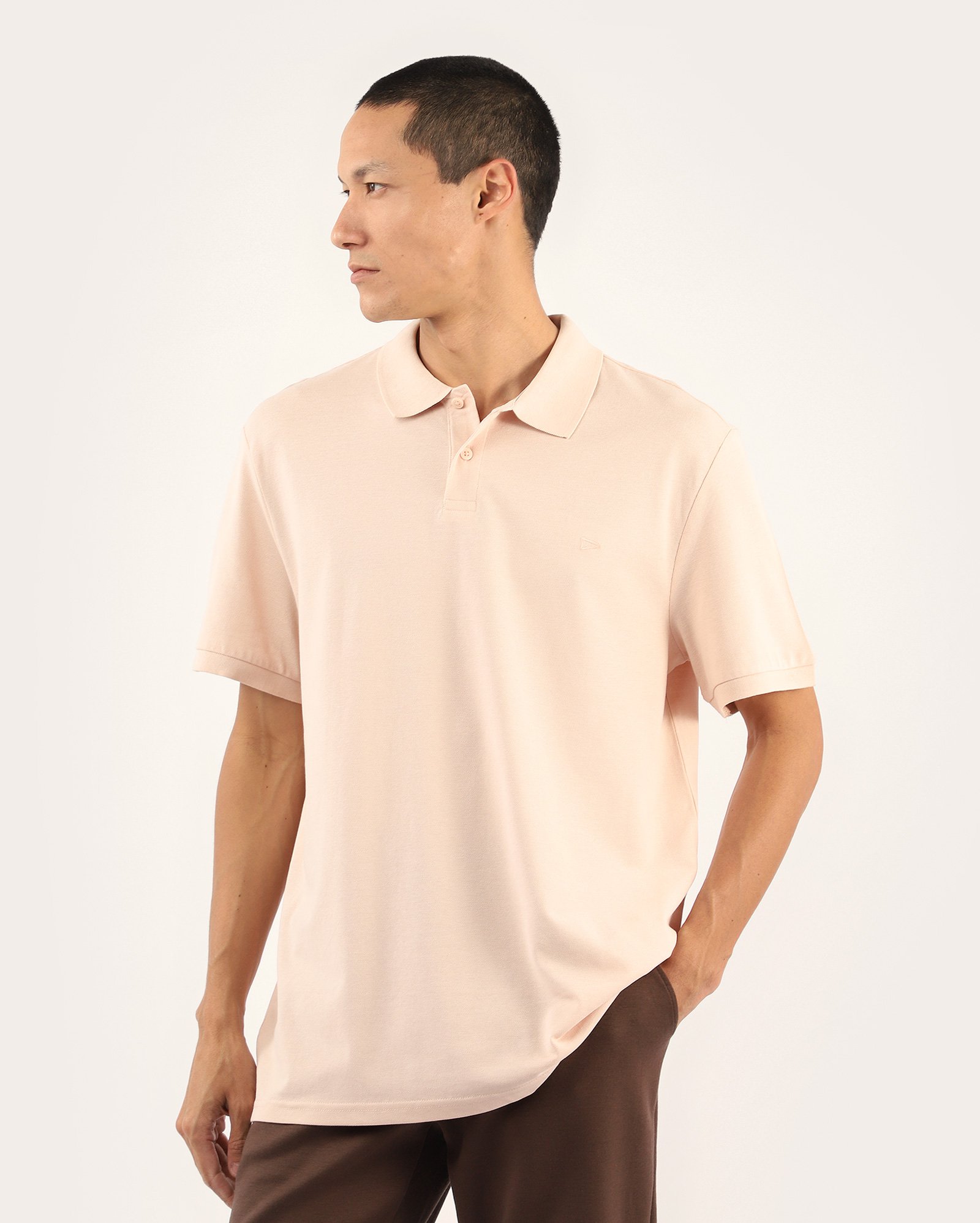 Camisa polo masculina Pool Legacy regular piquet - Rosa Claro