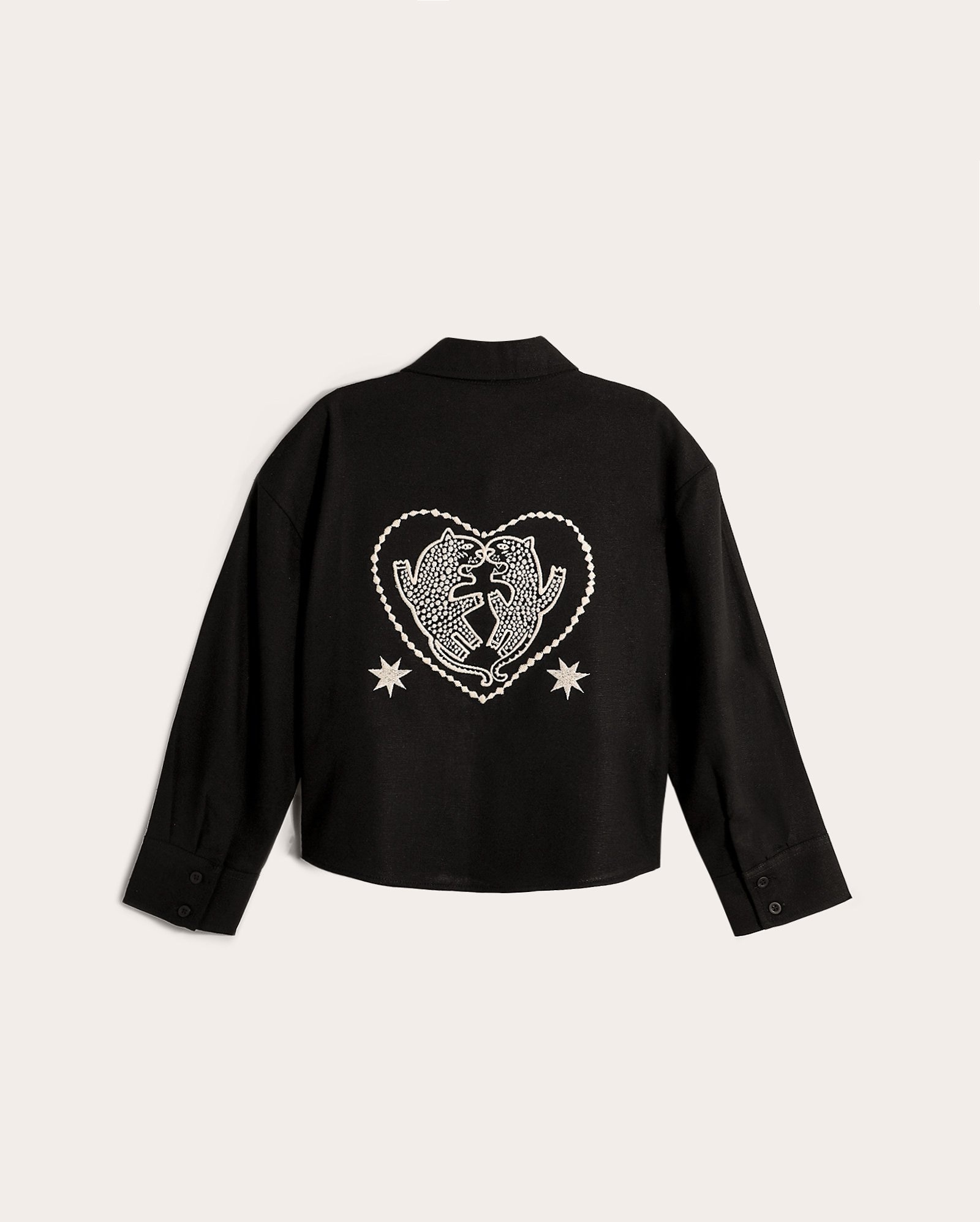 Camisa infantil em viscolinho sentimento 2-10A preta | Ceramiquinho + Riachuelo