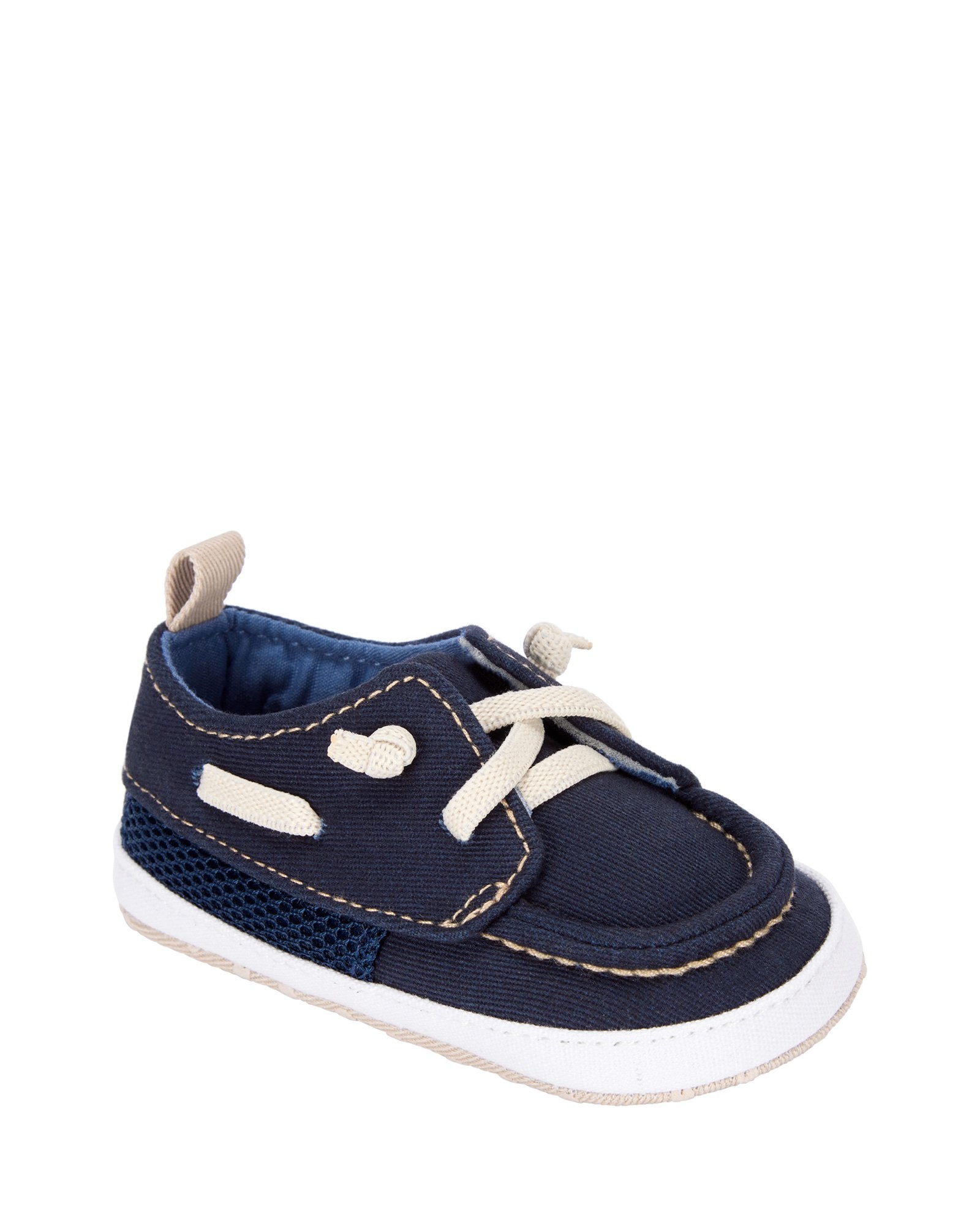 Sapato bebê cano baixo com recortes azul | Carter's