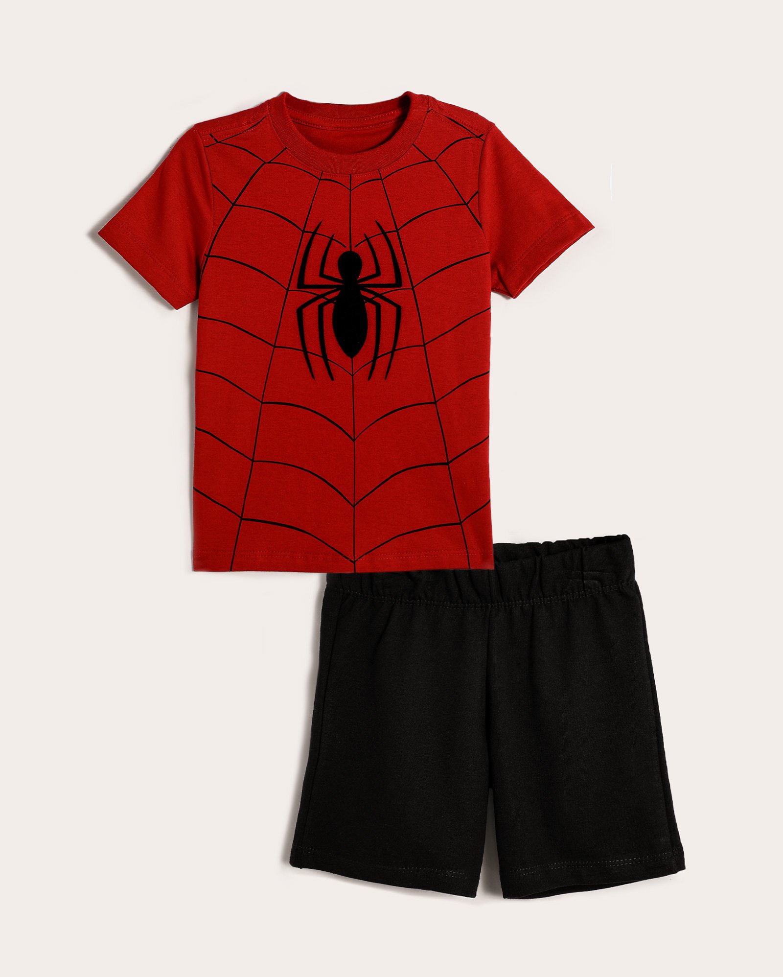 Conjunto curto infantil Spider-Man com amarração 1-6A multicor | Marvel