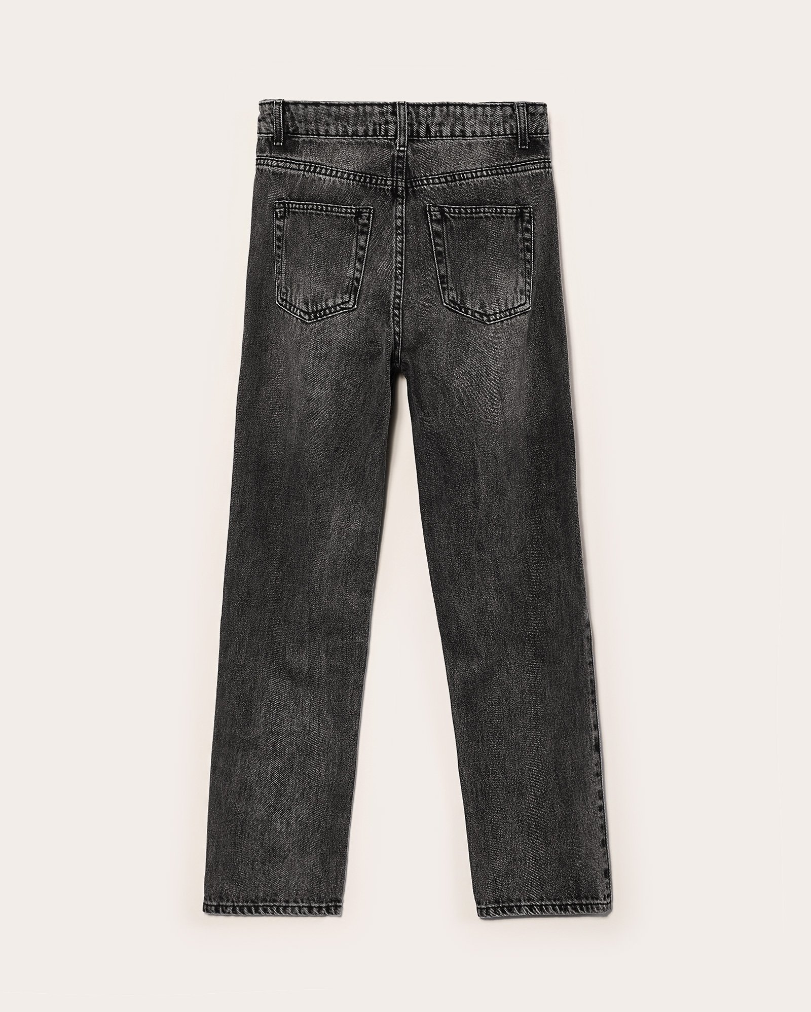 Calça black jeans juvenil mom com strass | Pool
