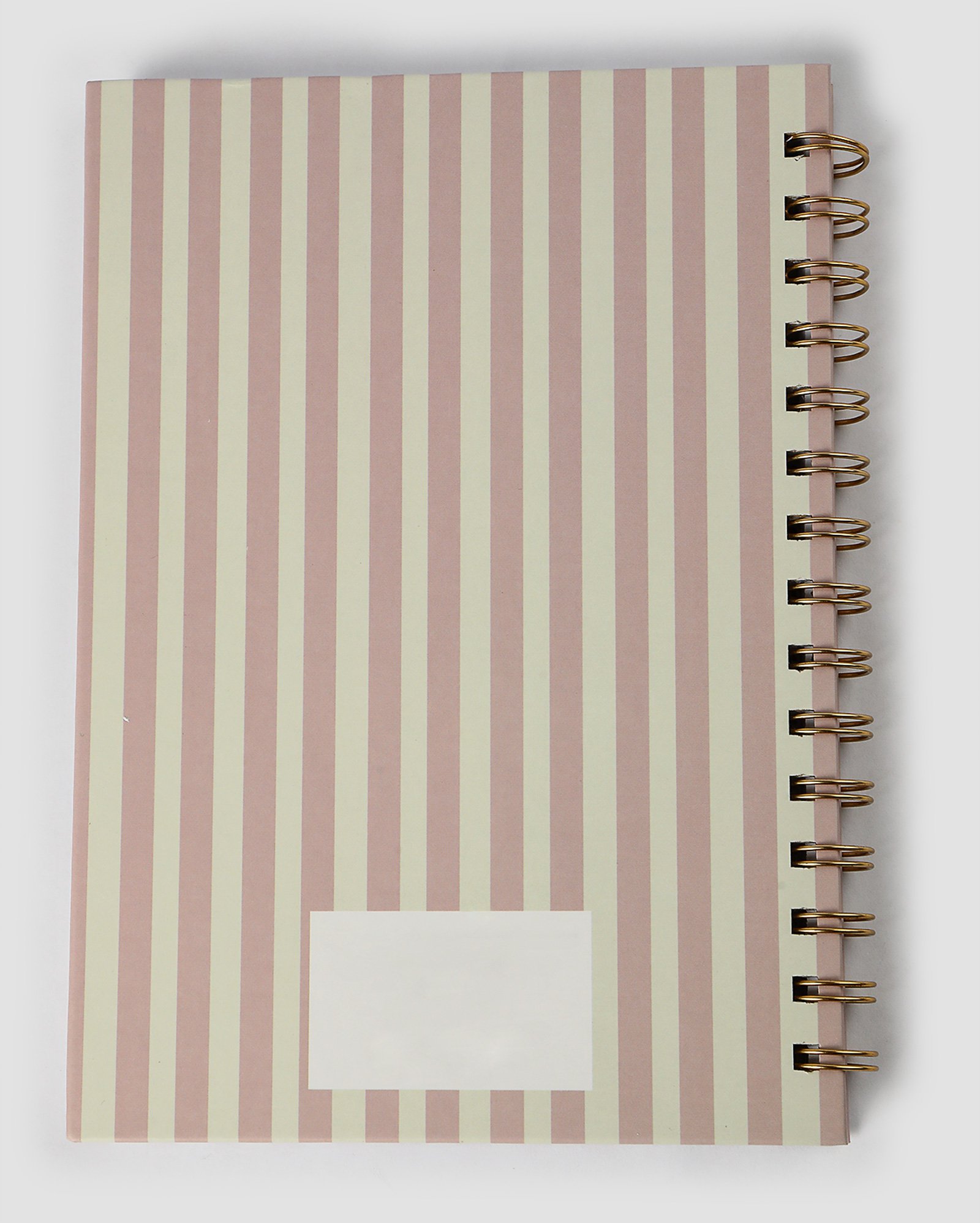 Caderno espiral estampa Stitch listrado rosa | Disney