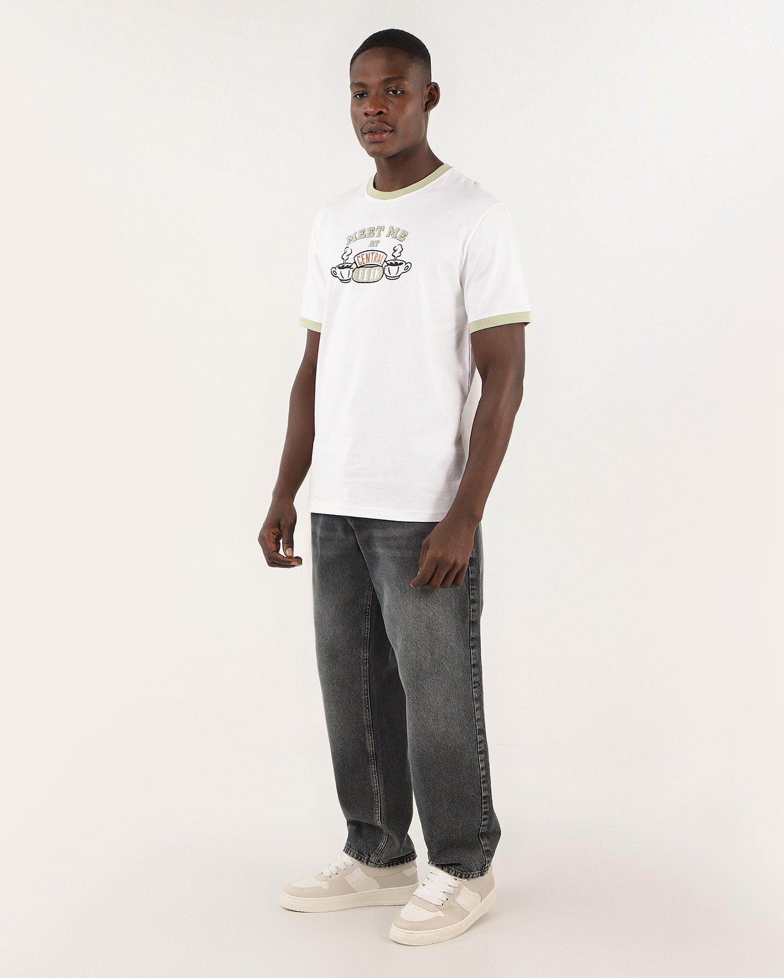 Camiseta masculina Friends Central Perk branca | FANLAB — foto 2
