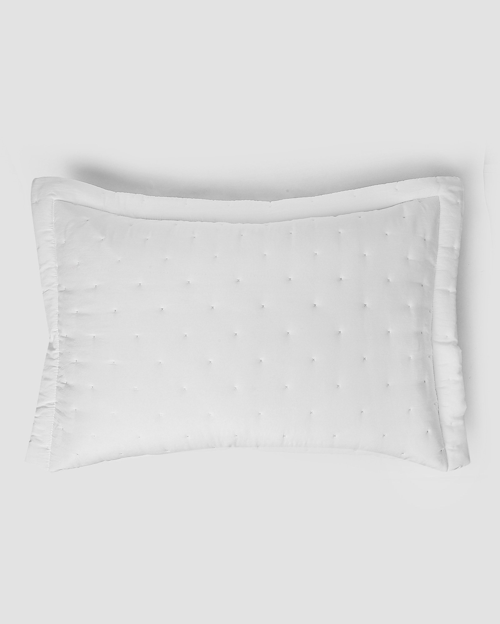 Kit colcha solteiro 2 peças soft touch pontos cruzados branco | Casa Riachuelo
