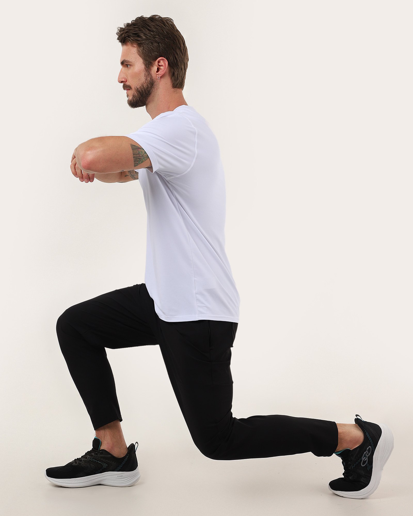 Camiseta masculina de treino malha soft - Branco | BodyWork