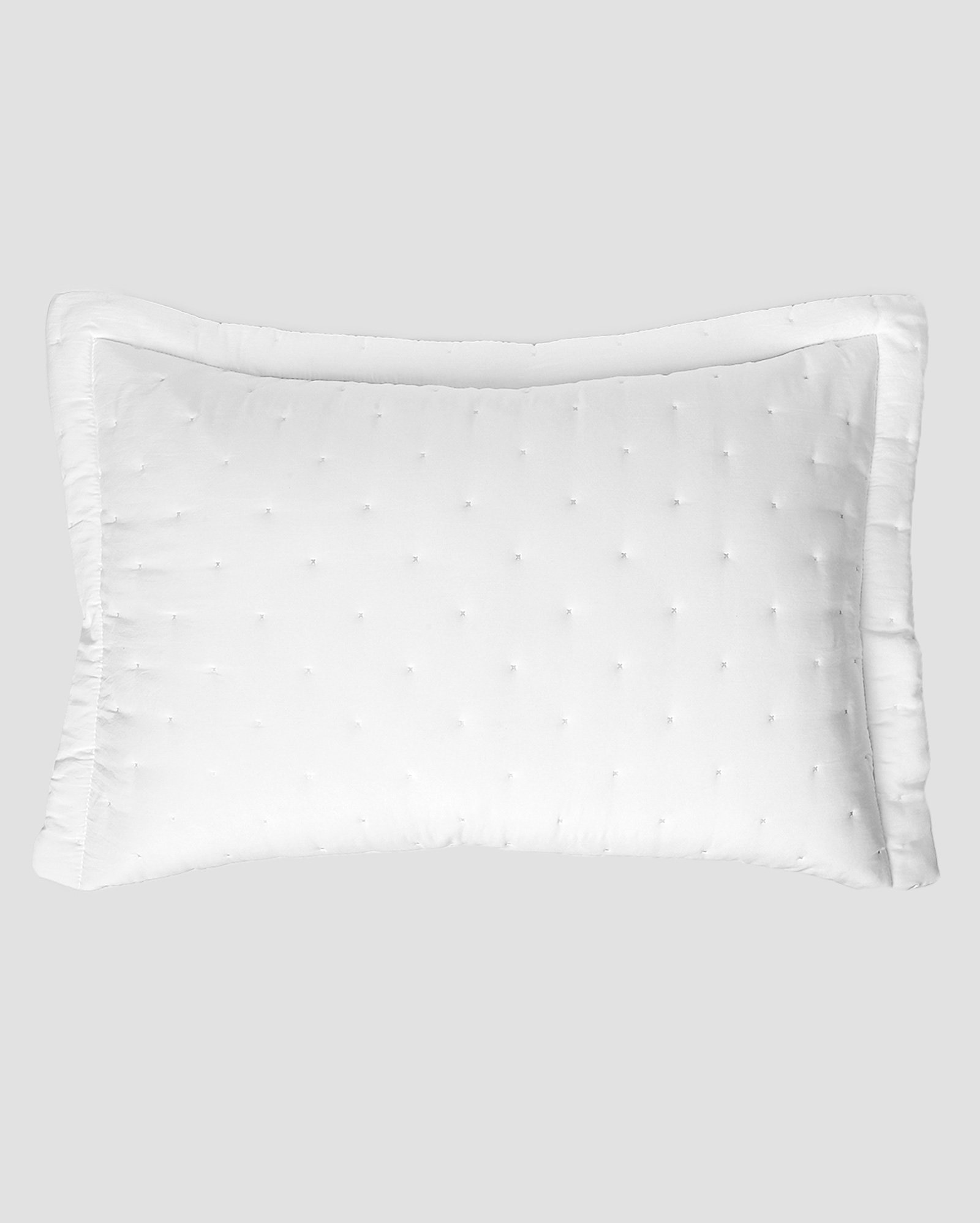 Kit colcha queen 3 peças soft touch pontos cruzados branco | Casa Riachuelo