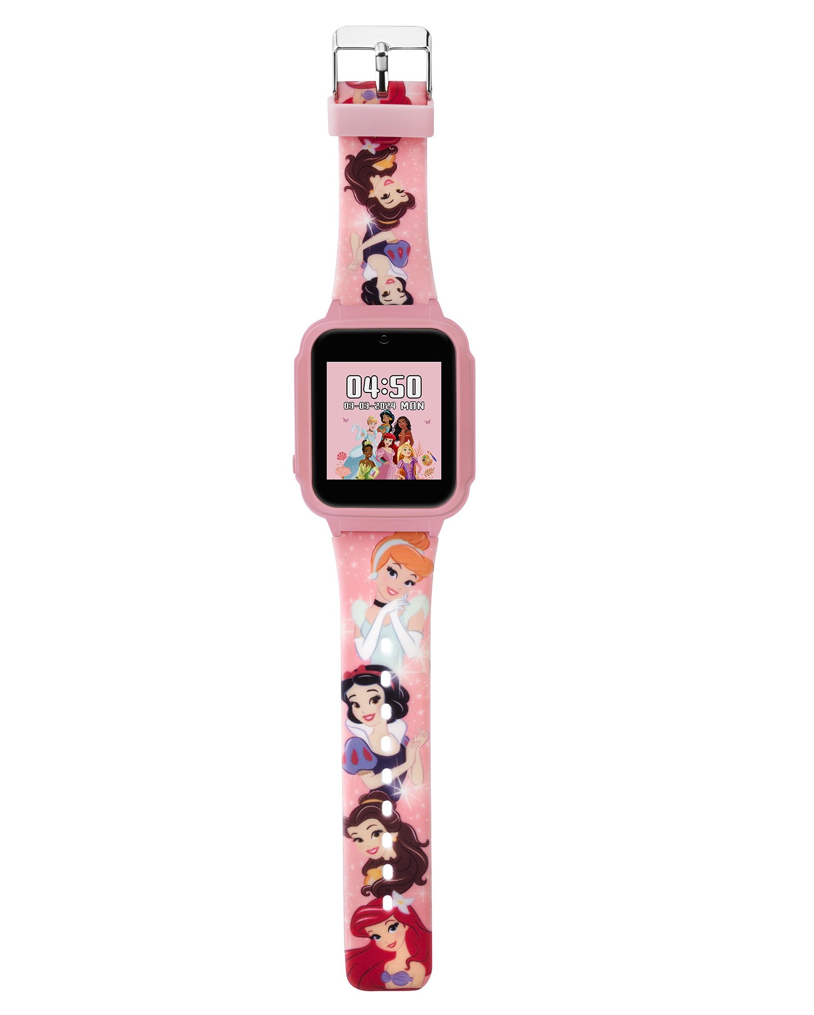 Relógio digital infantil Disney Princesas CODISNEYAA8T rosa | Condor