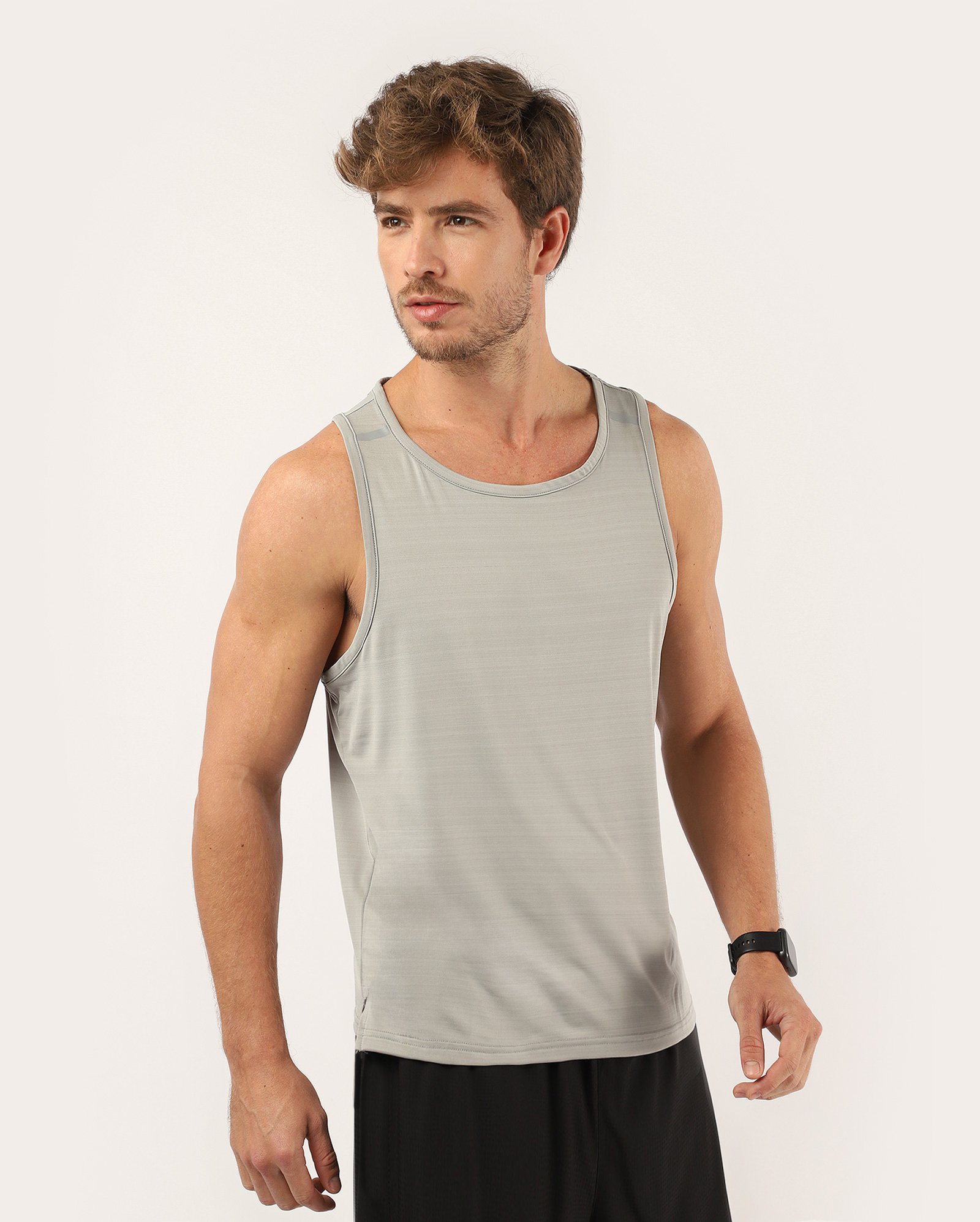 Regata de corrida masculina refletiva - Cinza | Body Work