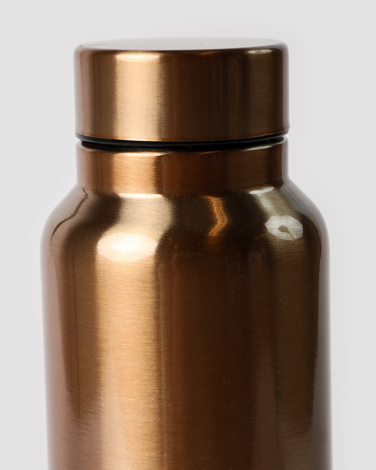 Garrafa squeeze rosqueável de inox 1L - Cobre
