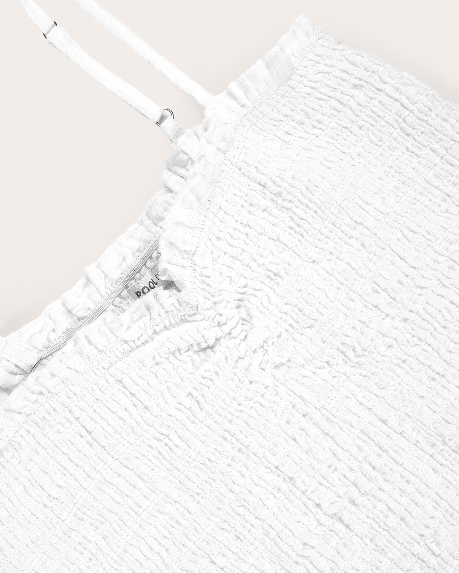 Vestido Juvenil Evasê Laise com Babado Branco