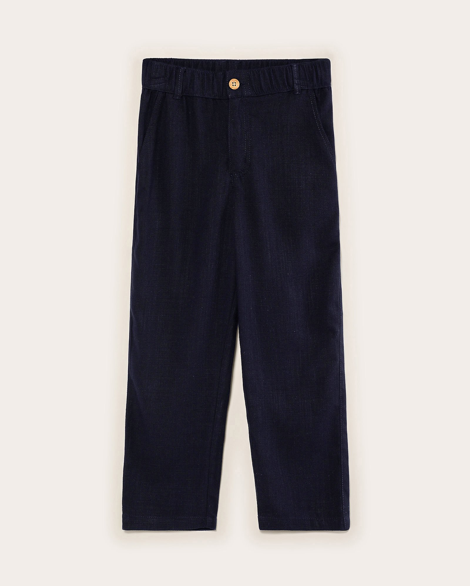 Calça infantil de viscose com cós elástico azul 4-10A - azul