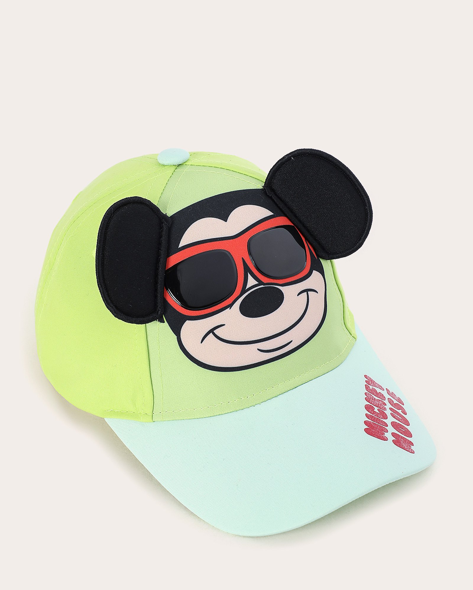 Boné infantil interativo aba curva Mickey Mouse - verde | Disney