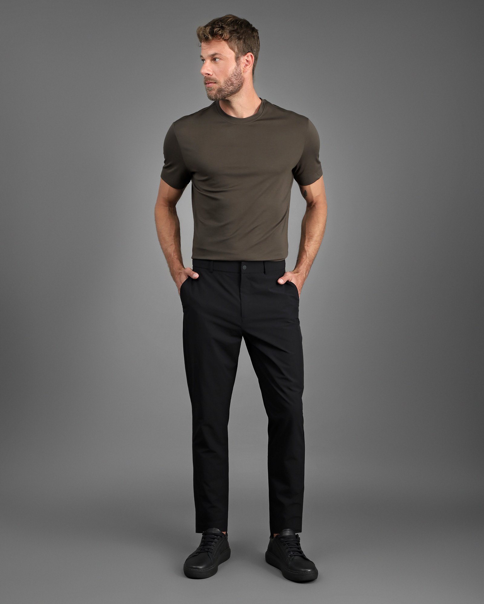 Camiseta masculina Tech D-Ultra toque frio - Cinza